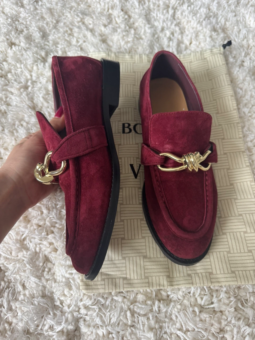 BV Suede Loafers - Burgundy - photo 4