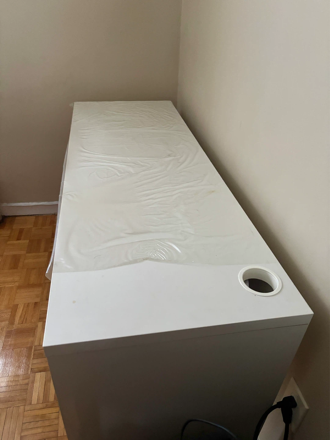 IKEA White Two-Drawer DesK - photo 2