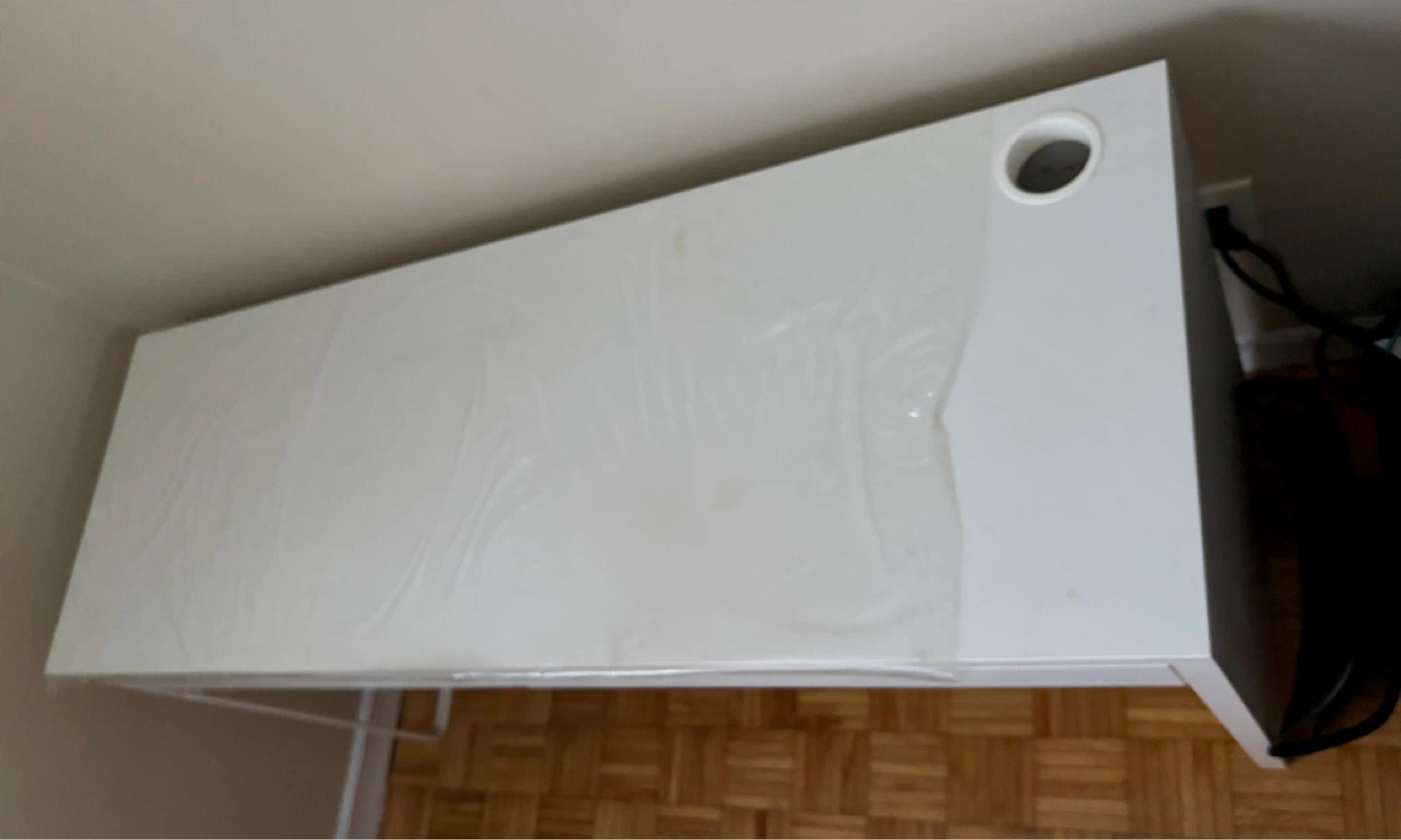 IKEA White Two-Drawer DesK - photo 3