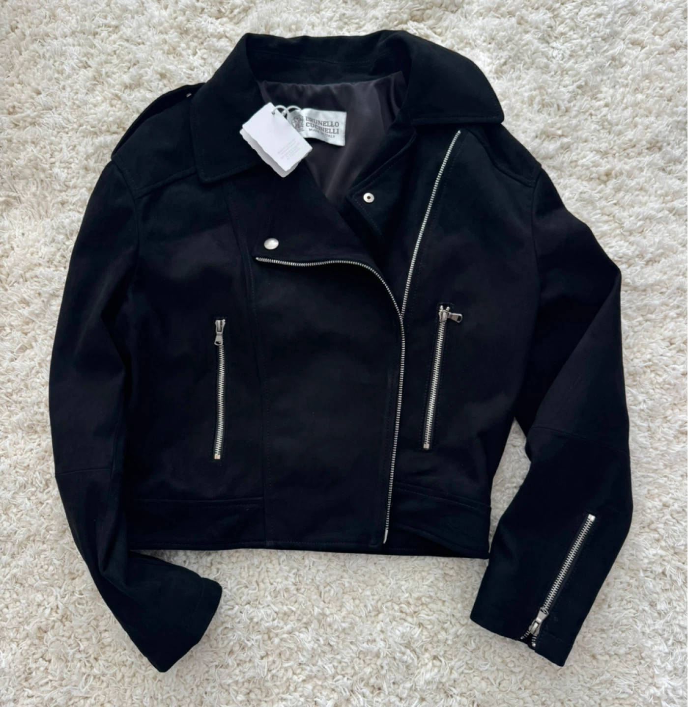 BC  Black Suede Moto Jacket