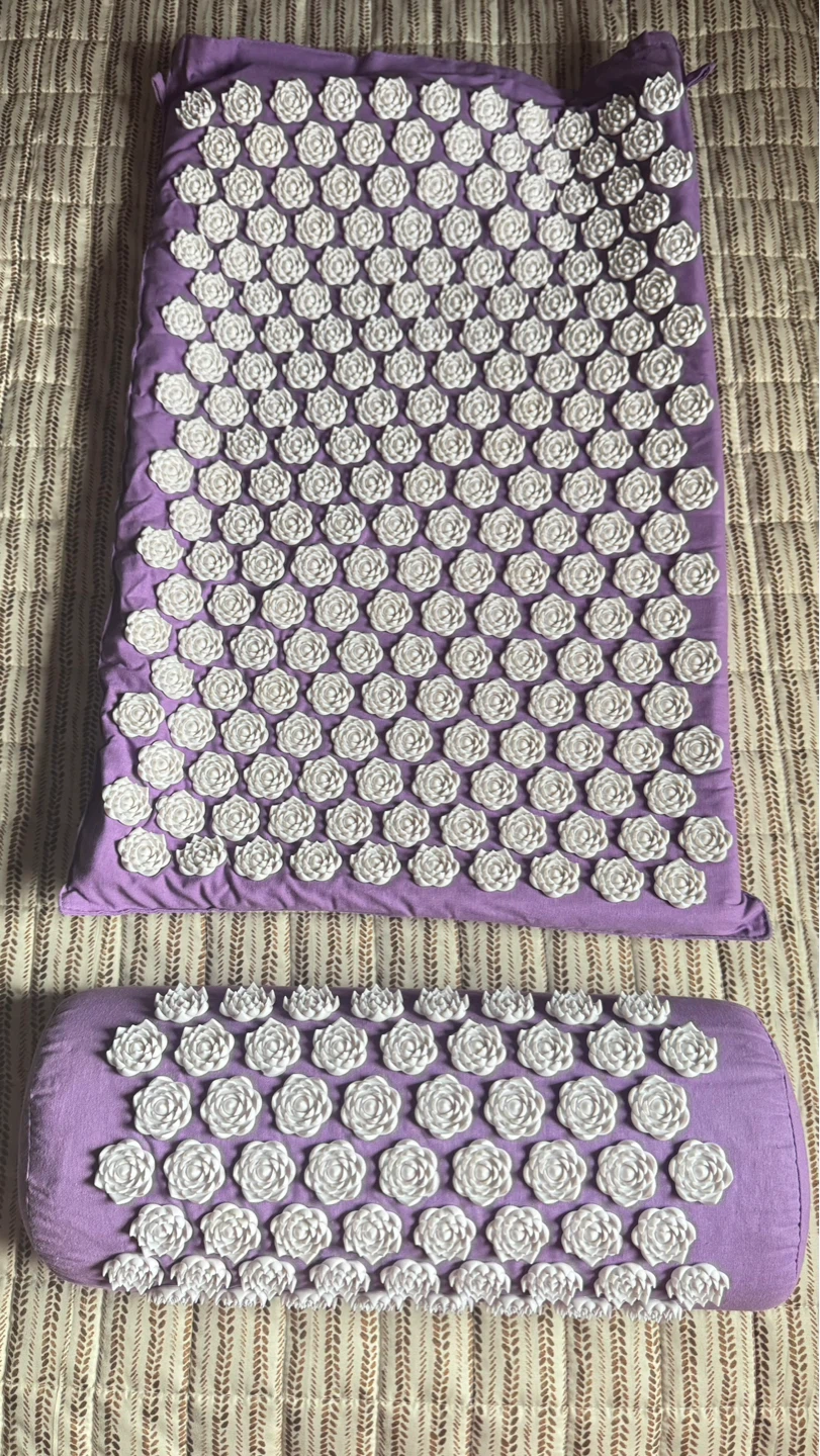 Acupressure Mat and Pillow Set - Purple