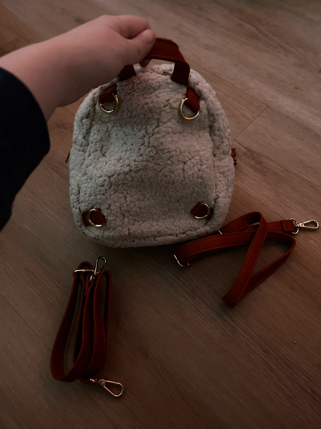 Loungefly Disney White Sherpa Mini Backpack - photo 4