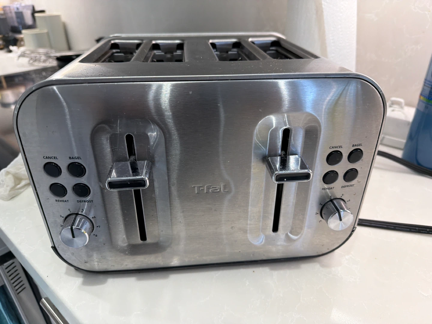 T-fal 4-Slice Stainless Steel Toaster