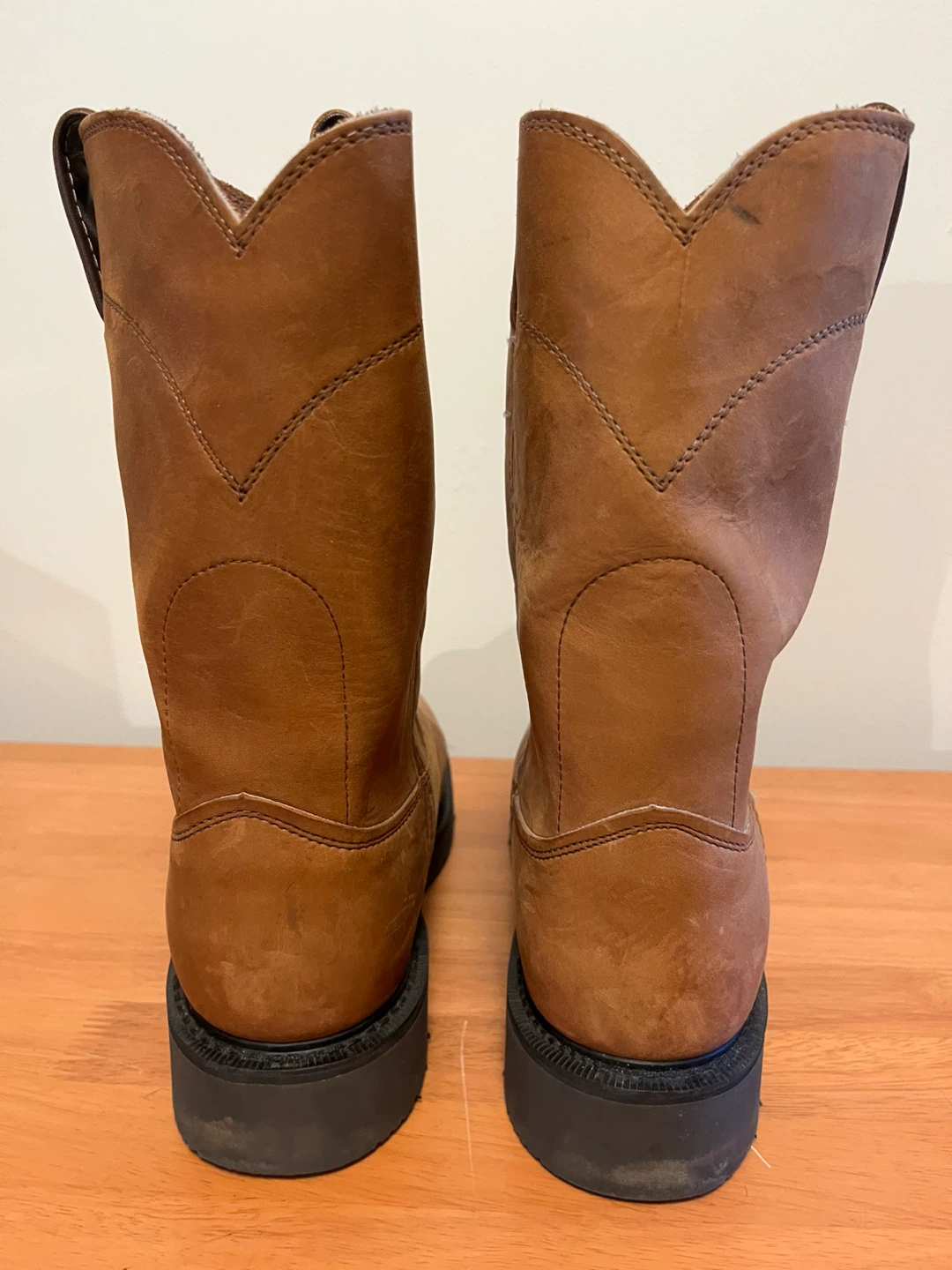 Justin Boots Brown Leather Pull-On Work Boots - photo 5