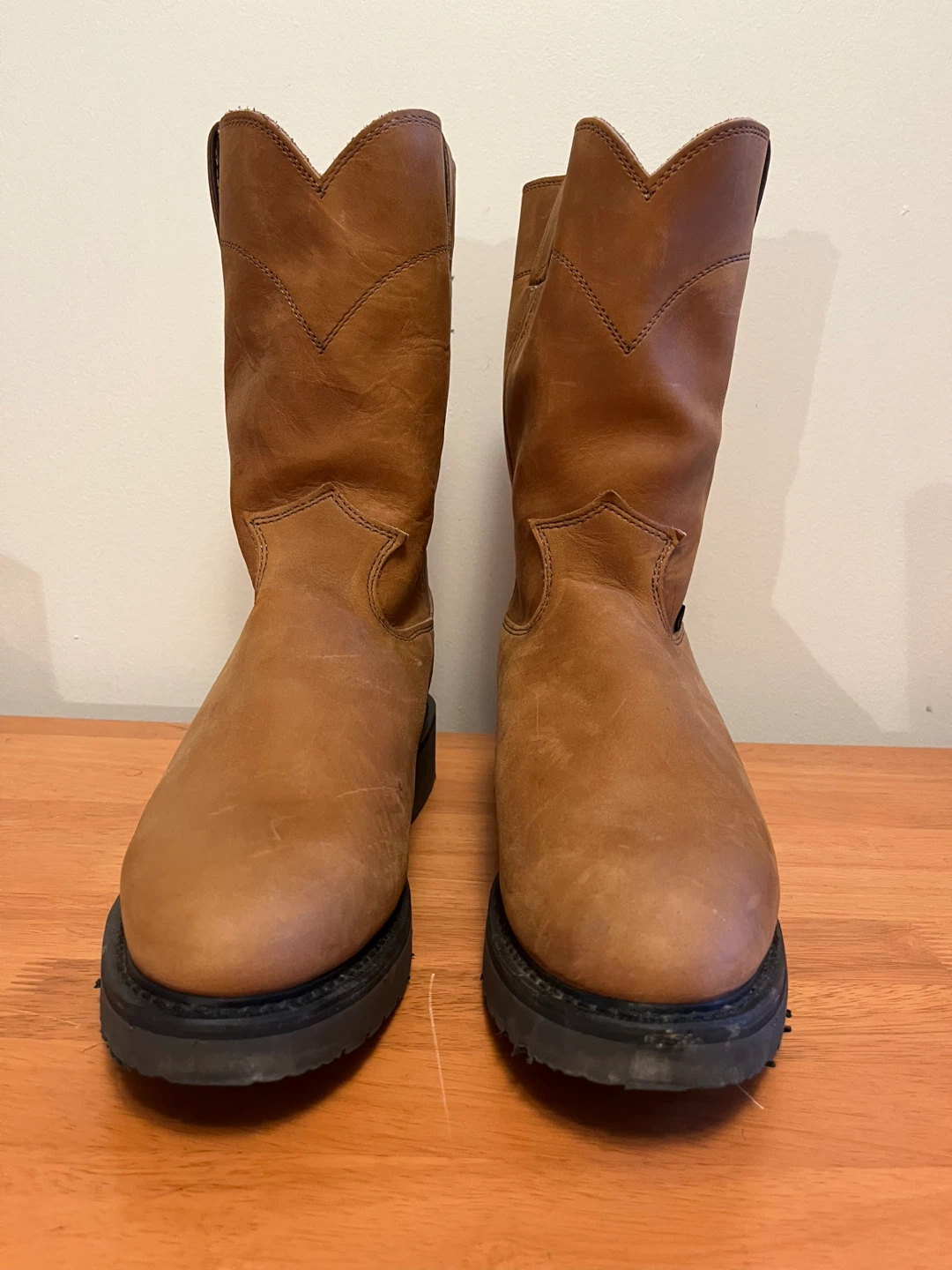 Justin Boots Brown Leather Pull-On Work Boots - photo 2