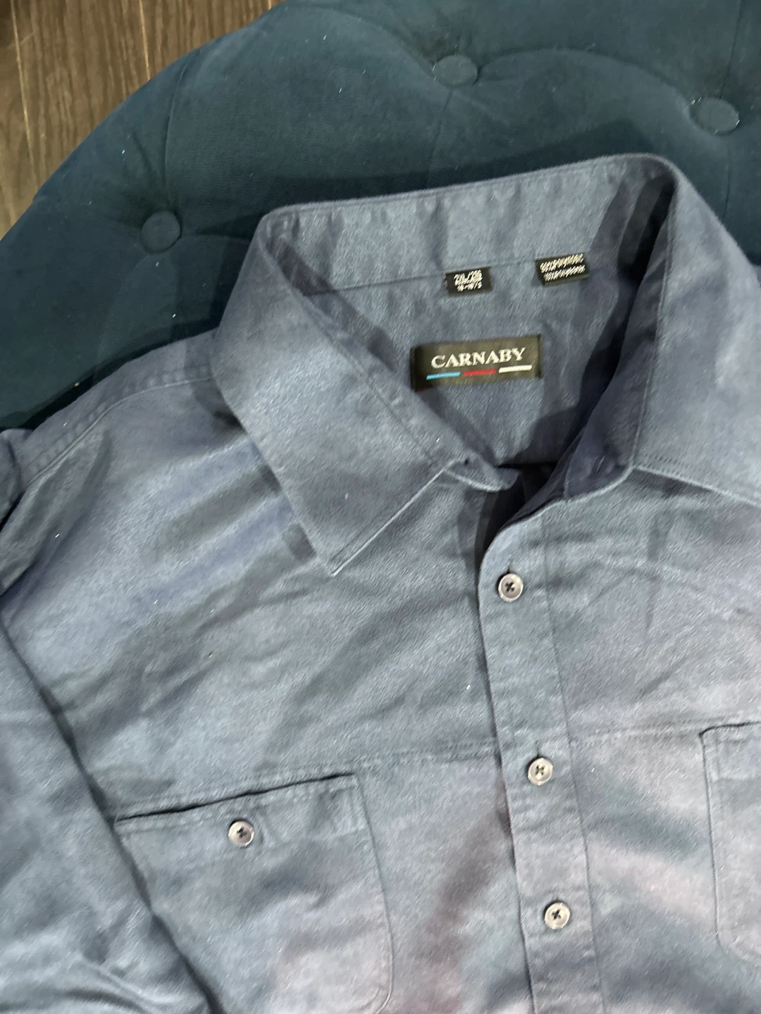 CARNABY Men's Long Sleeve Button-Up Shirt - Blue - photo 2