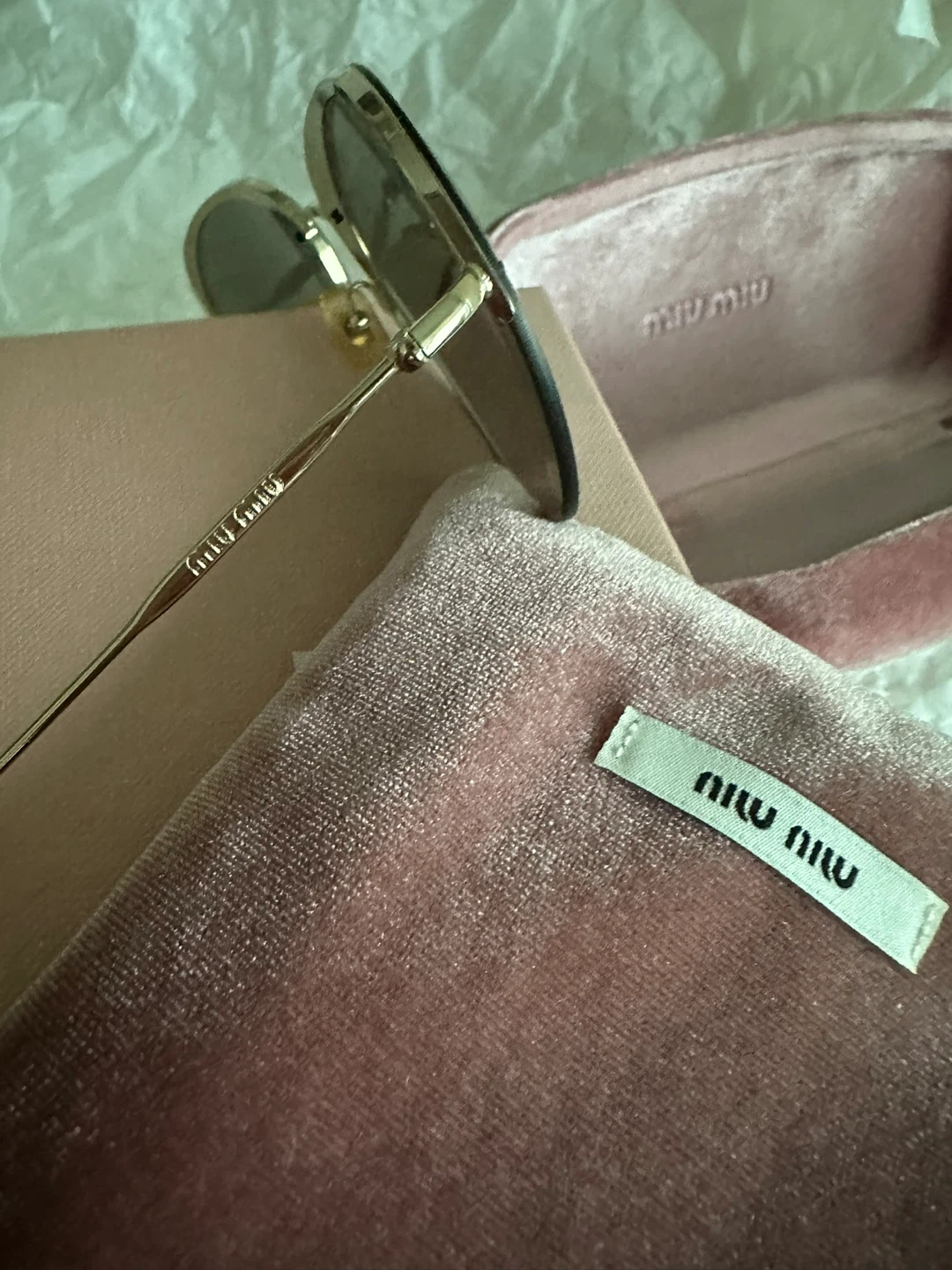 Miu Miu Aviator Sunglasses with Case - photo 3