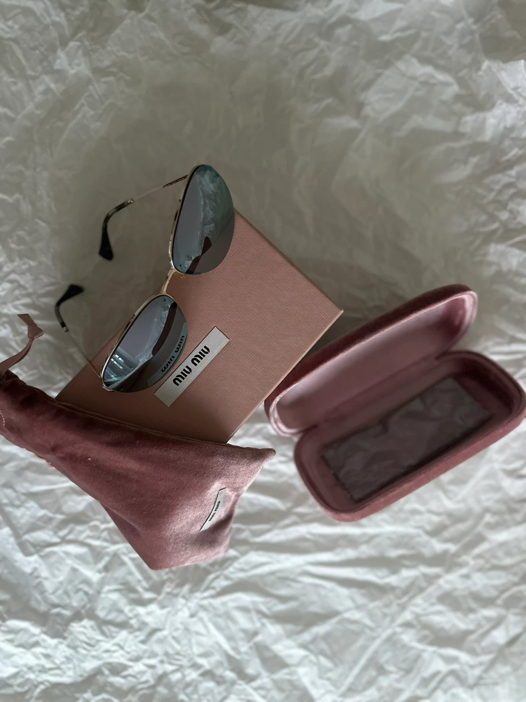 Miu Miu Aviator Sunglasses with Case - photo 2