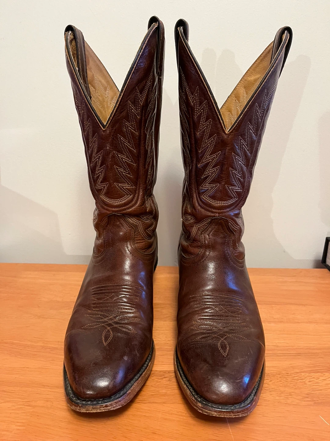 Boulet Leather Cowboy Boots