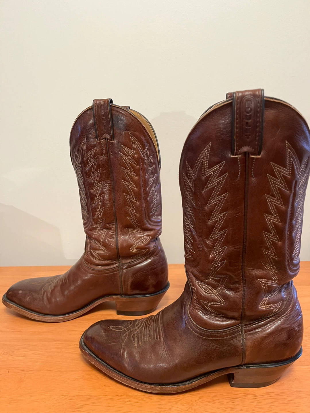 Boulet Leather Cowboy Boots - photo 3