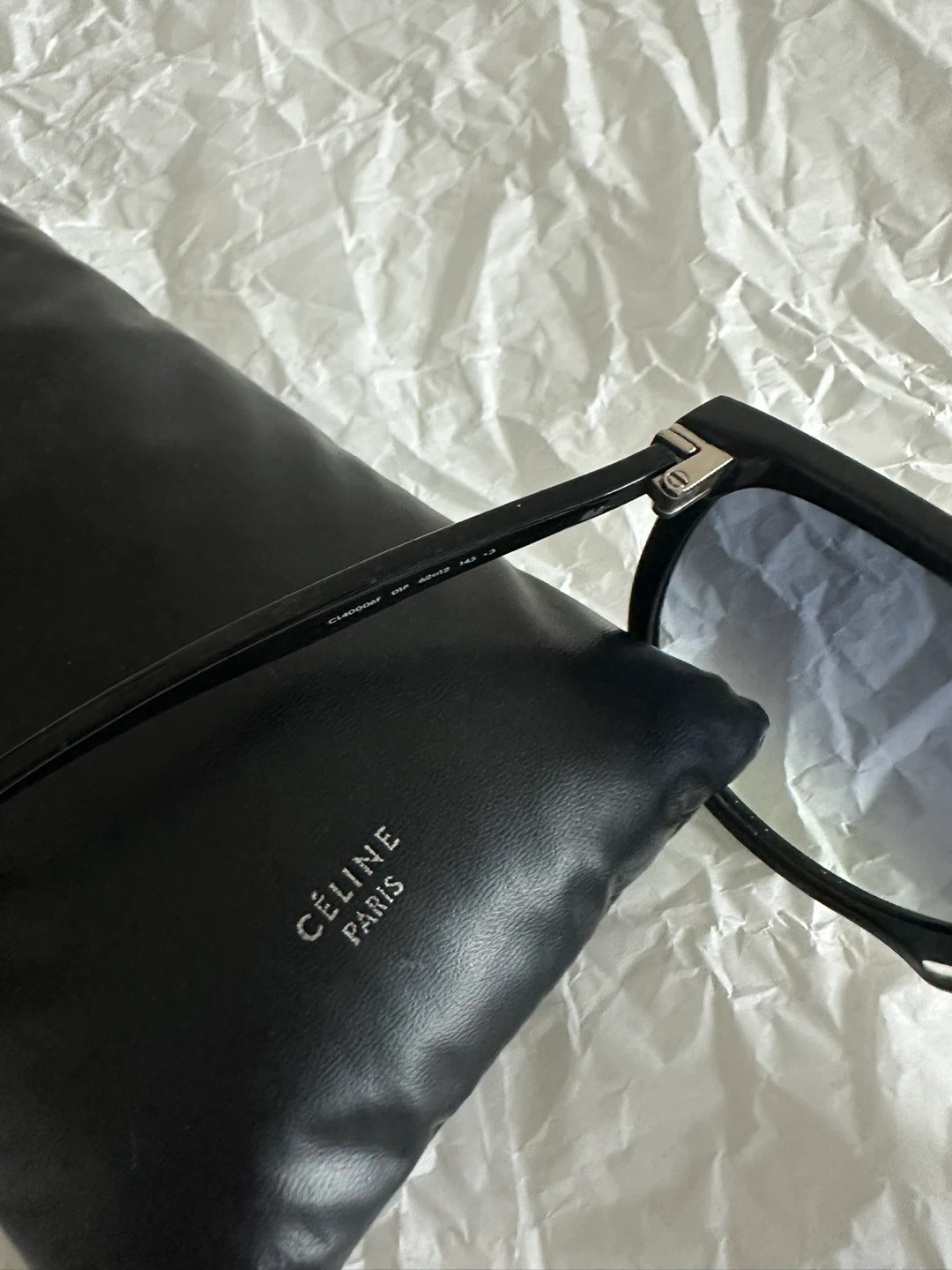 Celine Black Acetate Sunglasses - photo 3