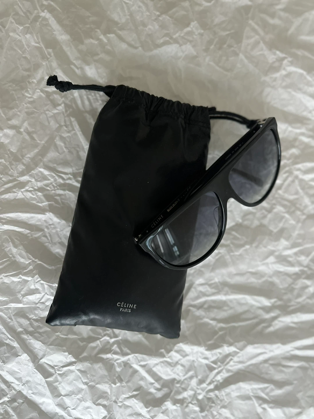 Celine Black Acetate Sunglasses