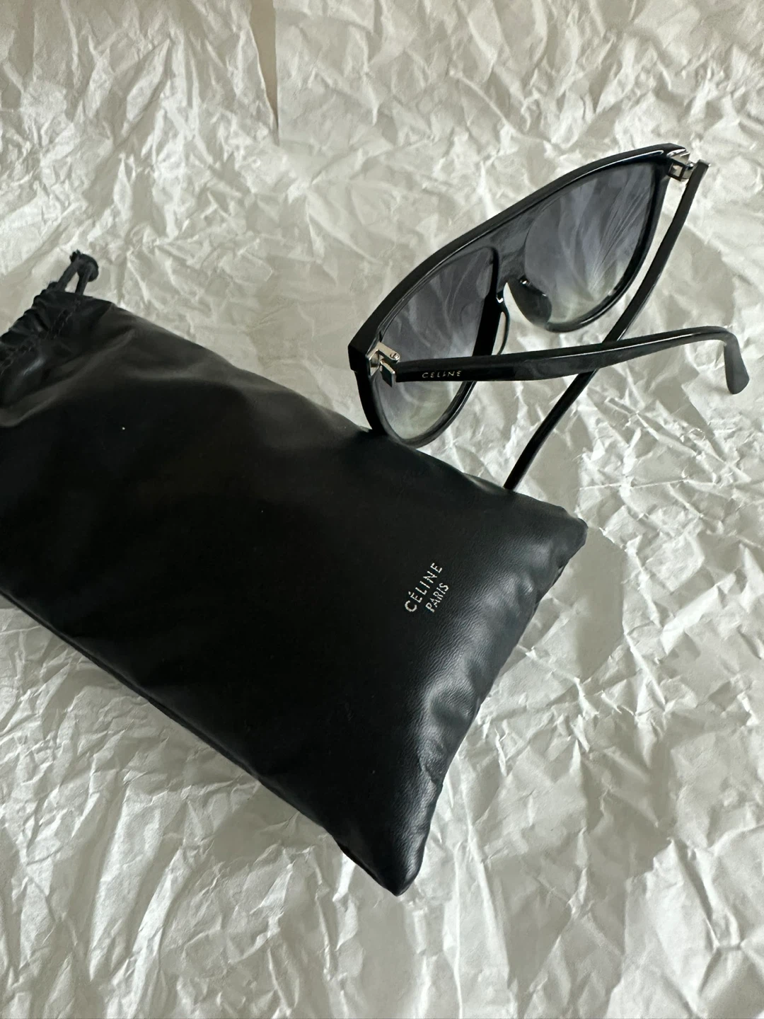 Celine Black Acetate Sunglasses - photo 4
