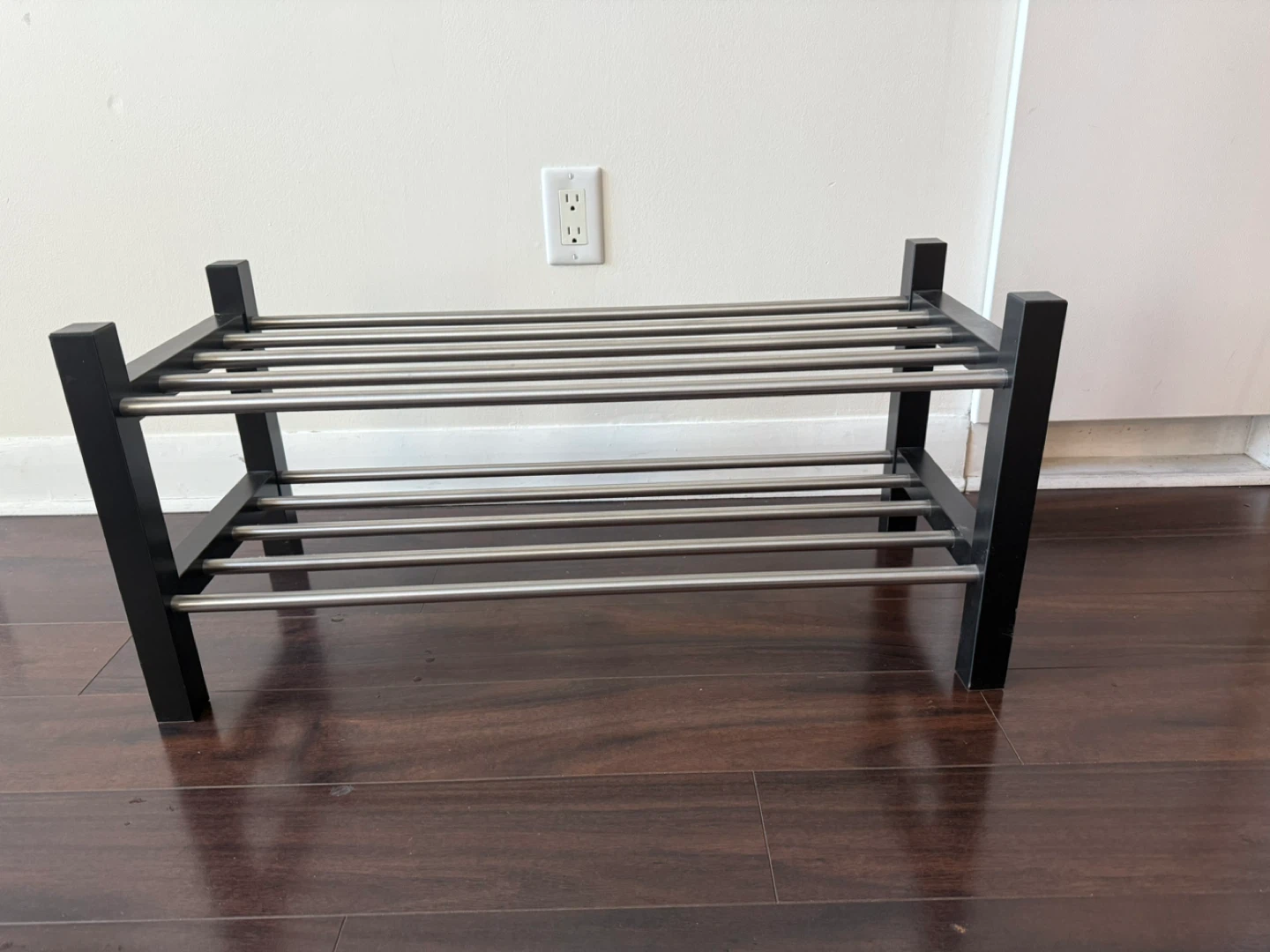 2-Tier Metal Shoe Rack