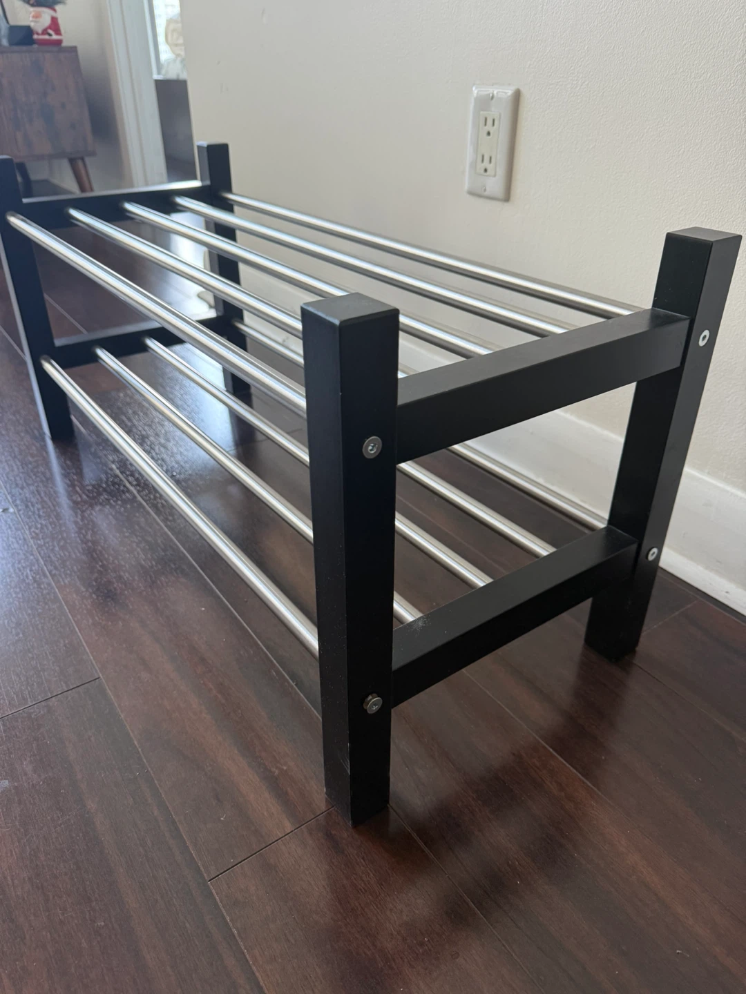 2-Tier Metal Shoe Rack - photo 2