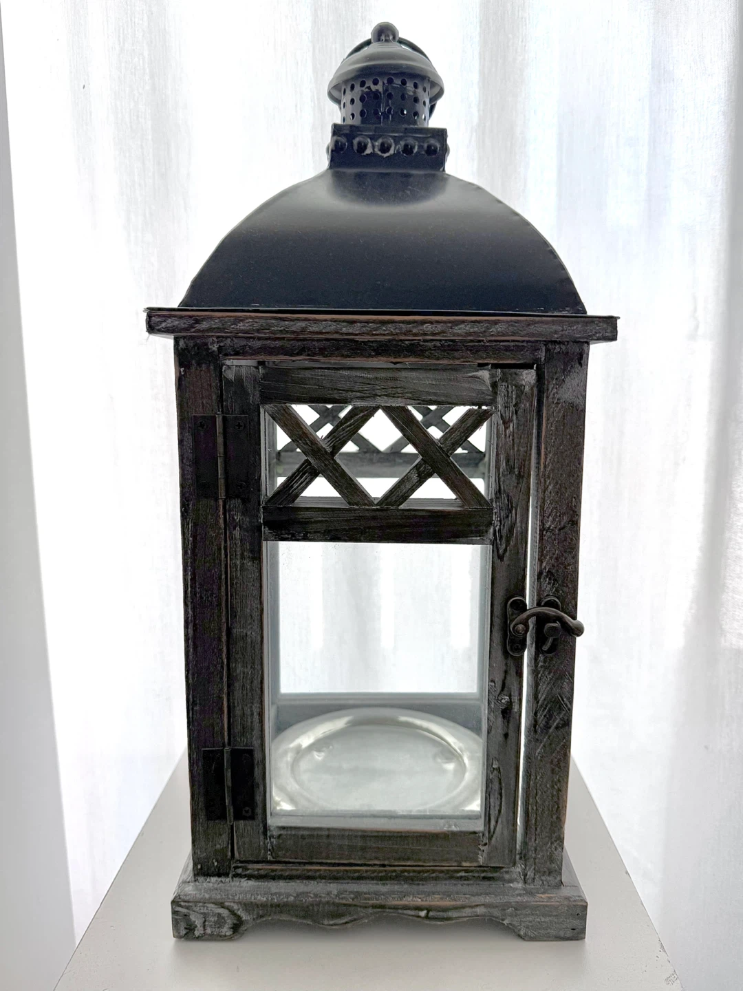 Wood and metal lantern - photo 2