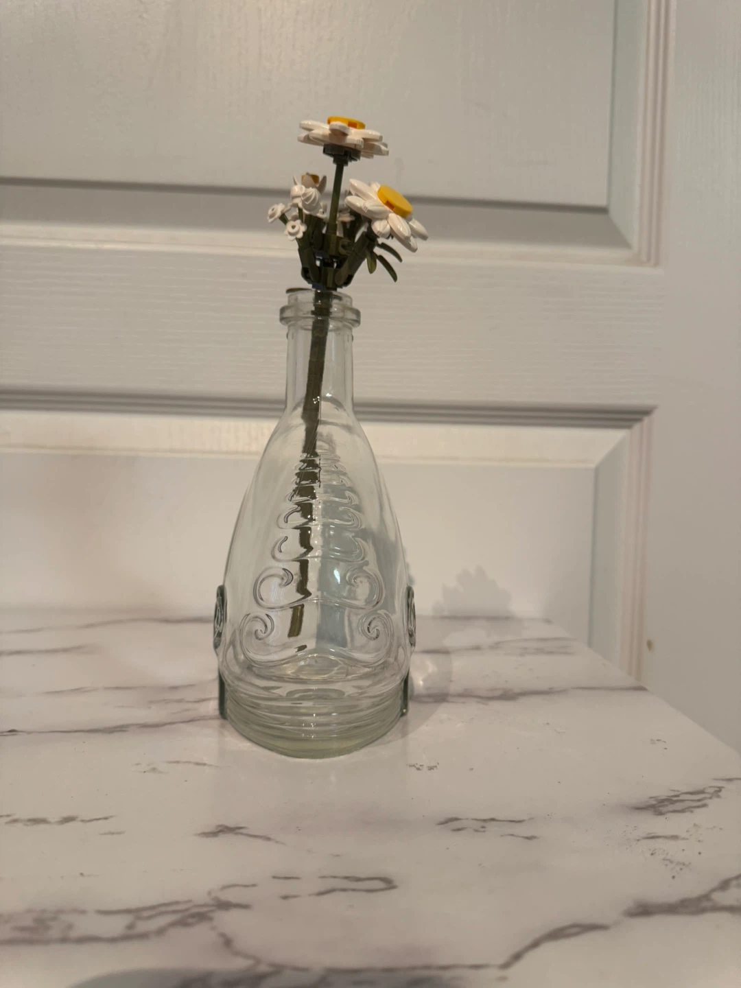 Clear Glass Decorative Vase with Fish Design - photo 2
