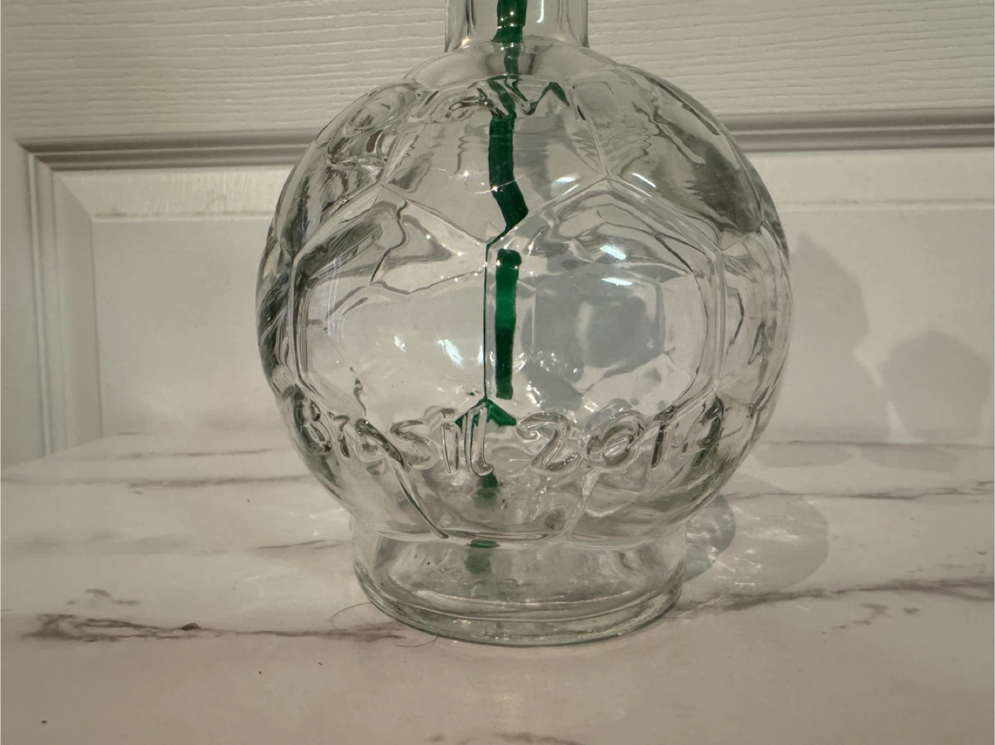 Glass Vase with Soccer Ball Design - photo 2