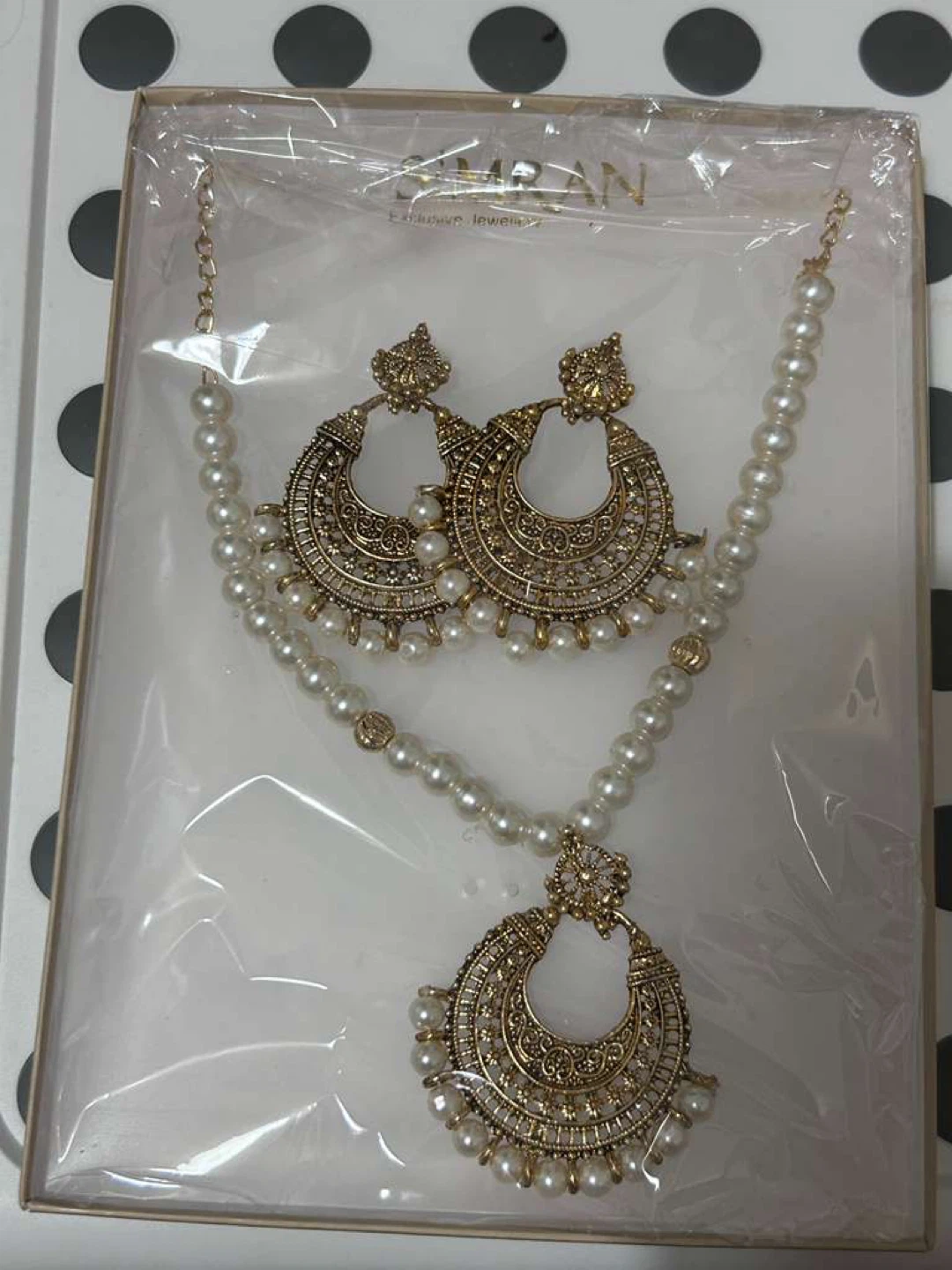 Pearl Necklace & Earrings Set - photo 5