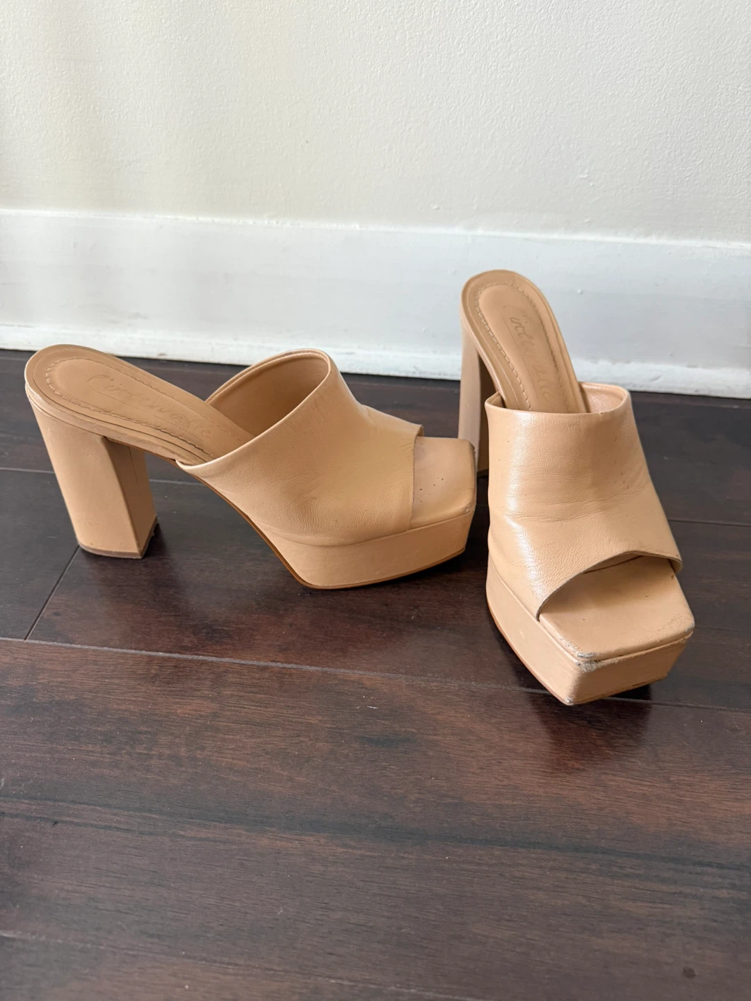 L’INTERVALLE Nude Platform Block Heel Size 36 (US 7) - photo 2