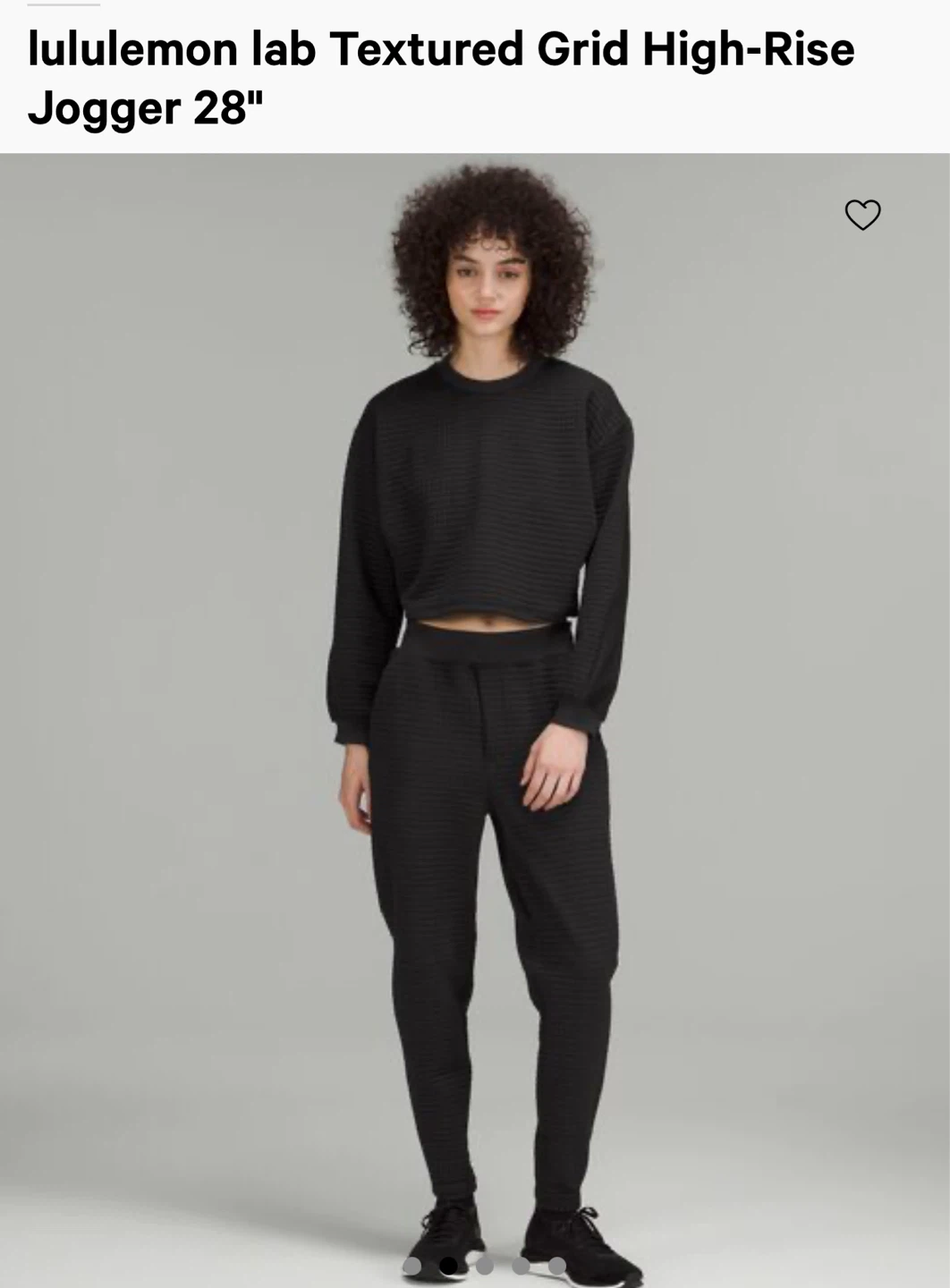 Lululemon Lab Textured Grid High-Rise Jogger