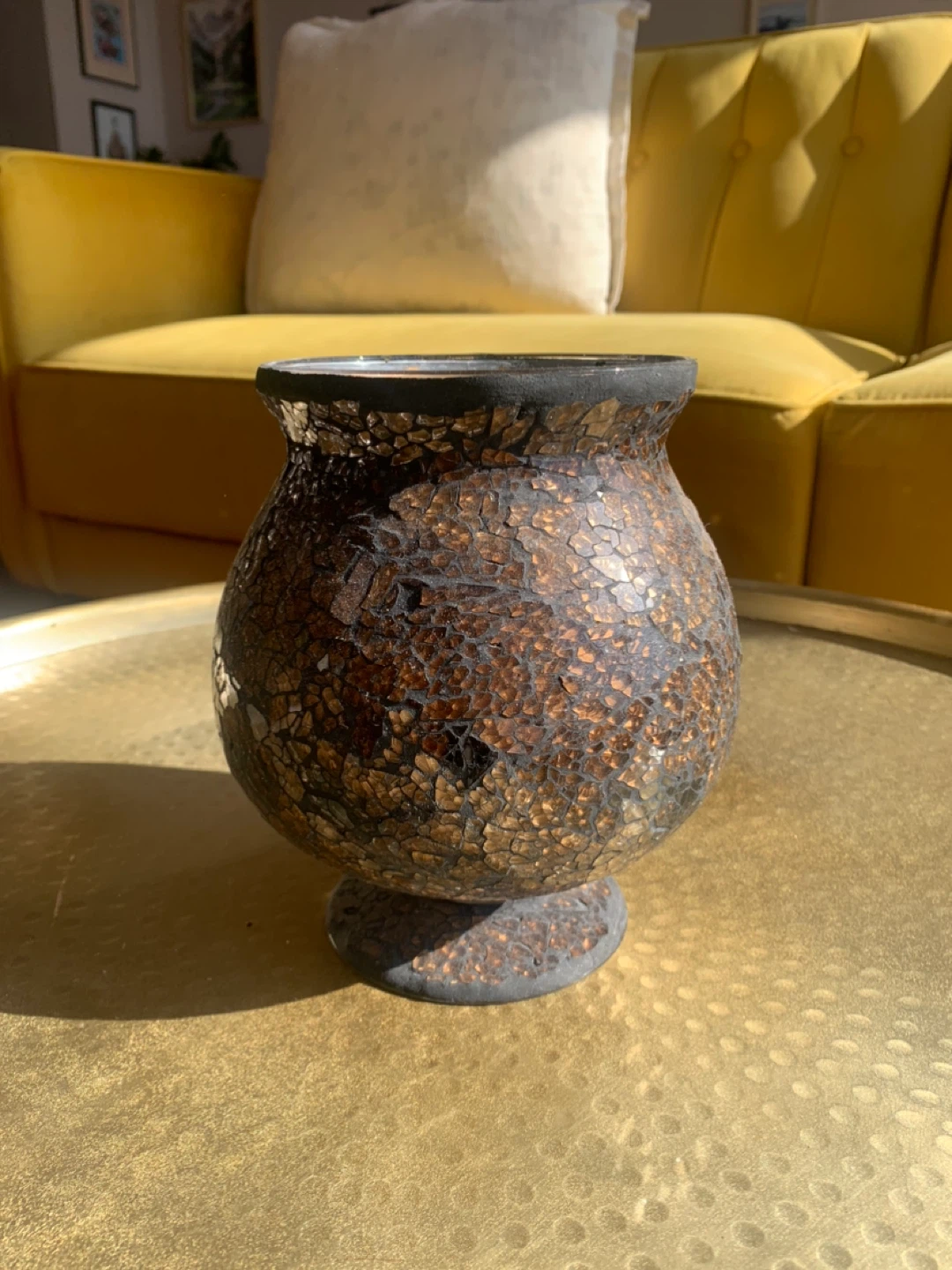 Mosaic Glass Vase