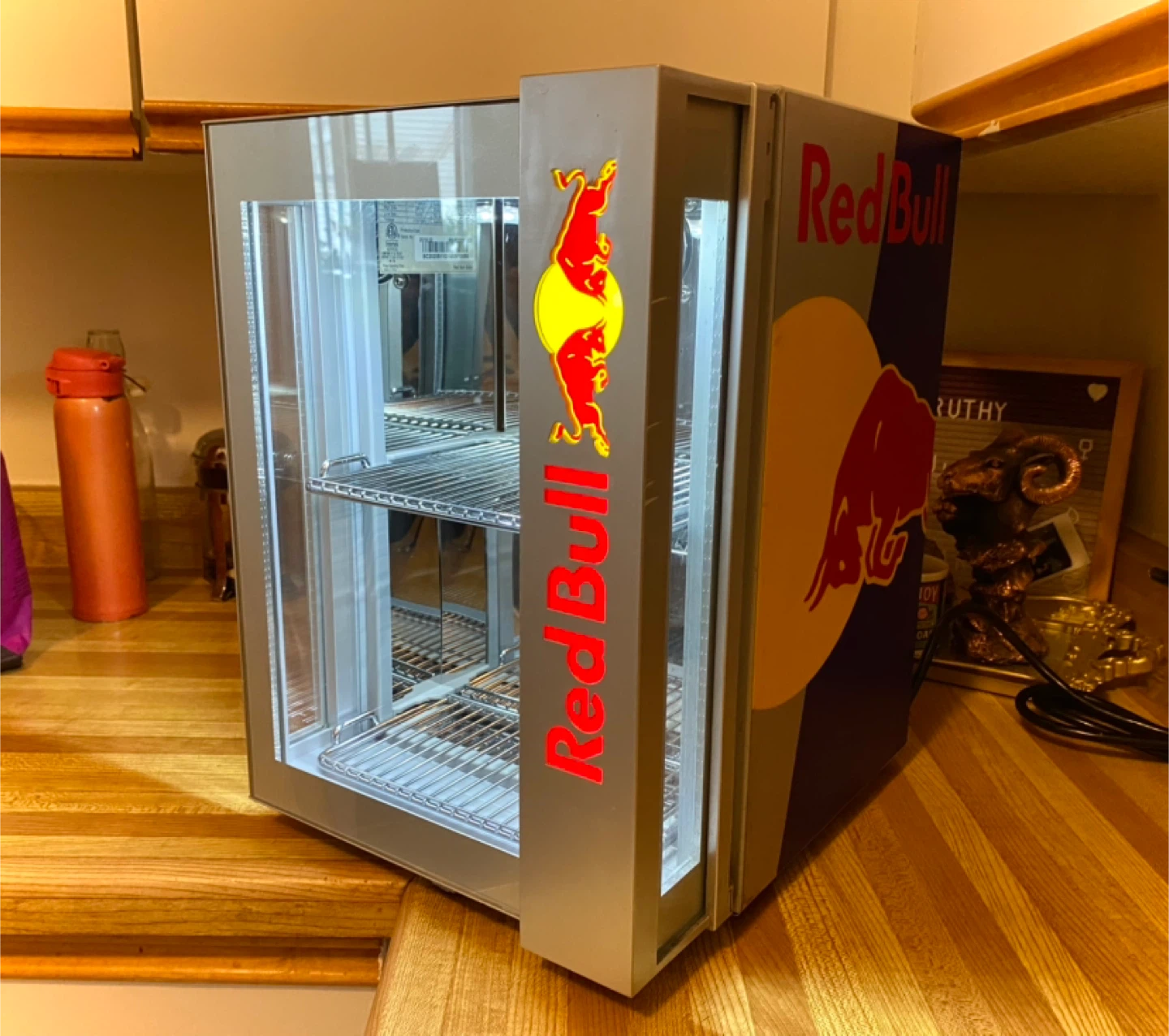 SWEET! Red Bull Mini Fridge “Baby Cooler” w/ Eco LED - photo 4