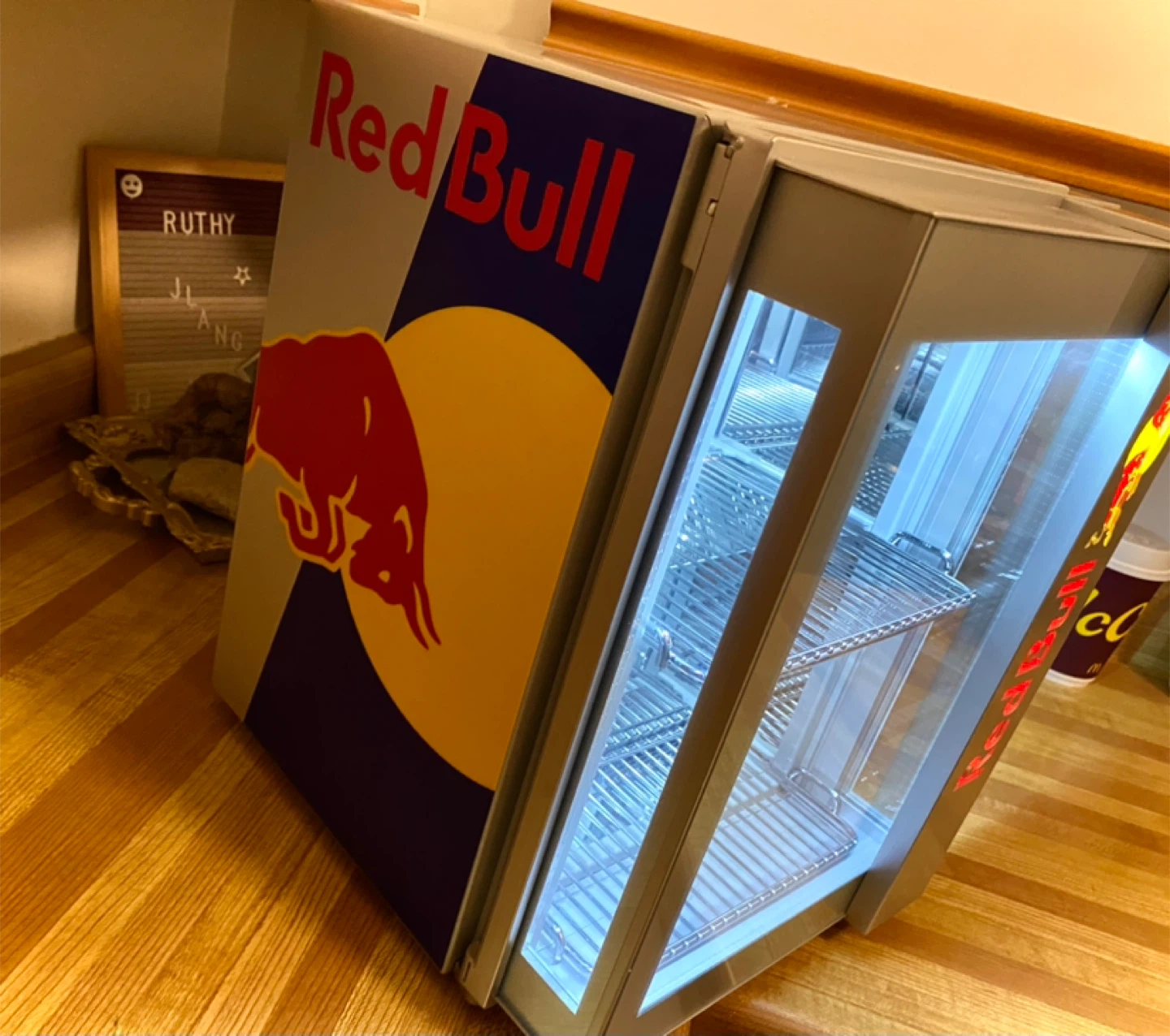 SWEET! Red Bull Mini Fridge “Baby Cooler” w/ Eco LED - photo 5