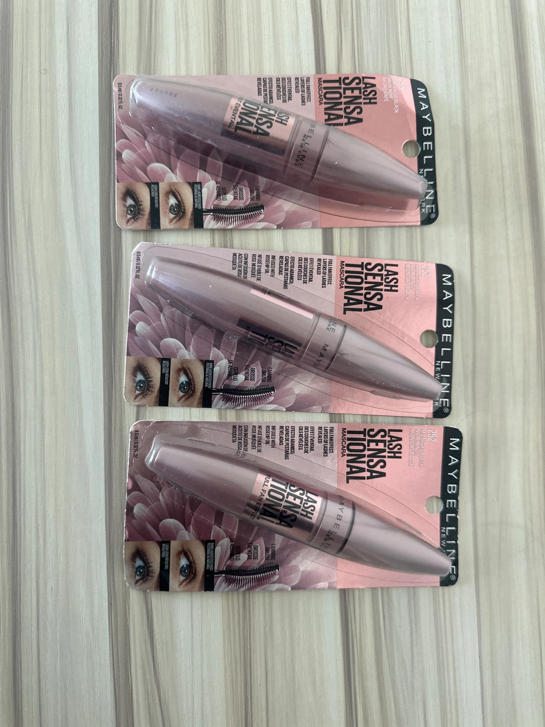 Maybelline Lash Sensational Mascara - Midnight Black (3 Pack)