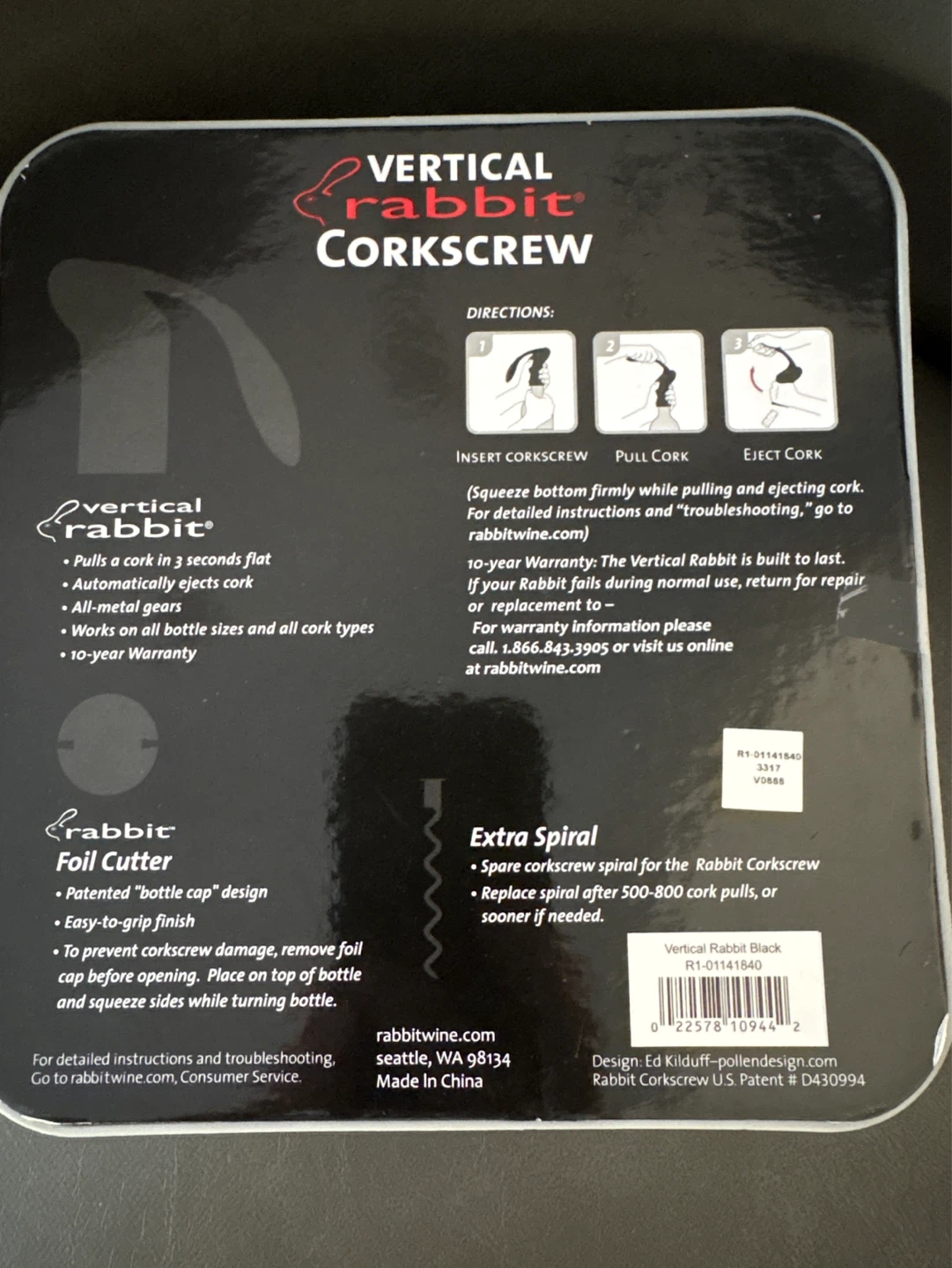 NEW Rabbit Corkscrew - photo 2