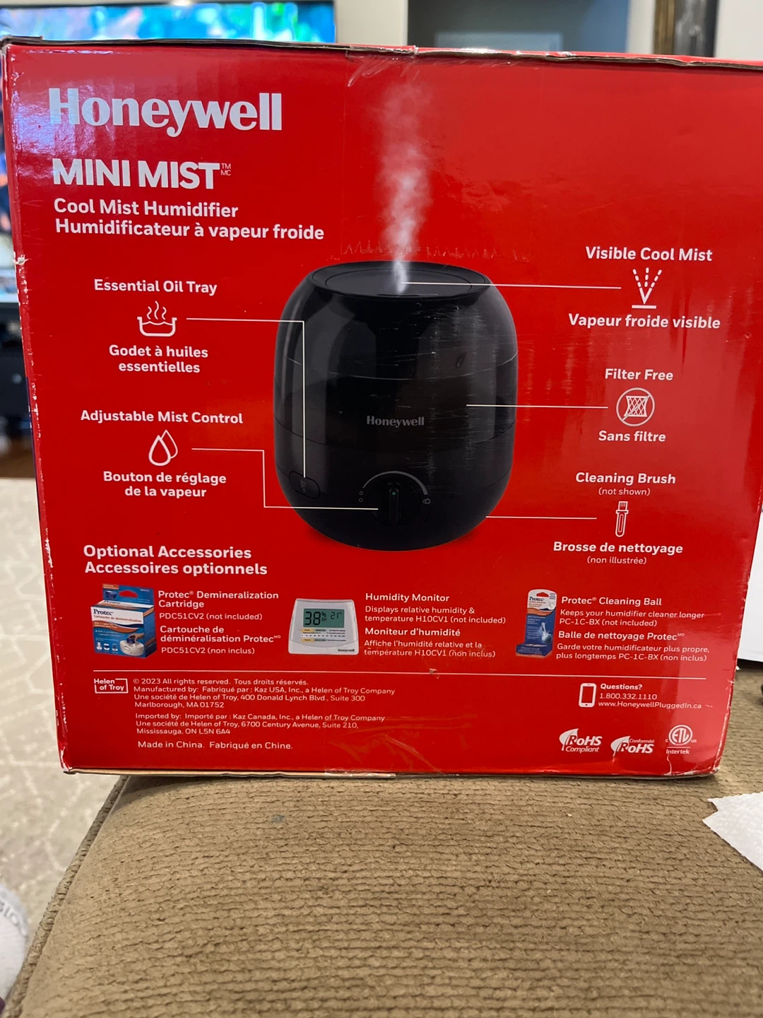 Honeywell Mini Mist Cool Mist Humidifier Brand New - photo 4