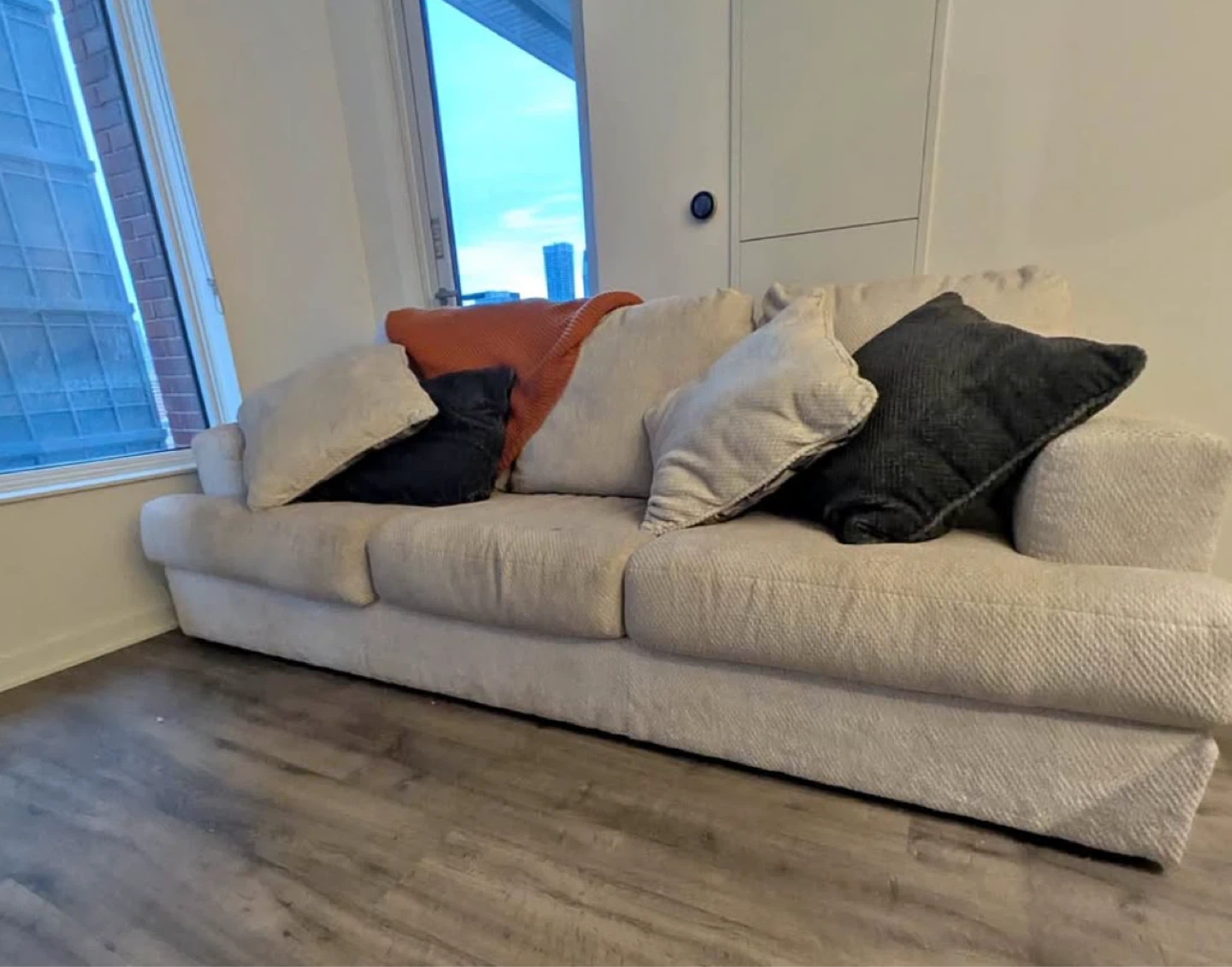 Beige 3-Seater Sofa - photo 2