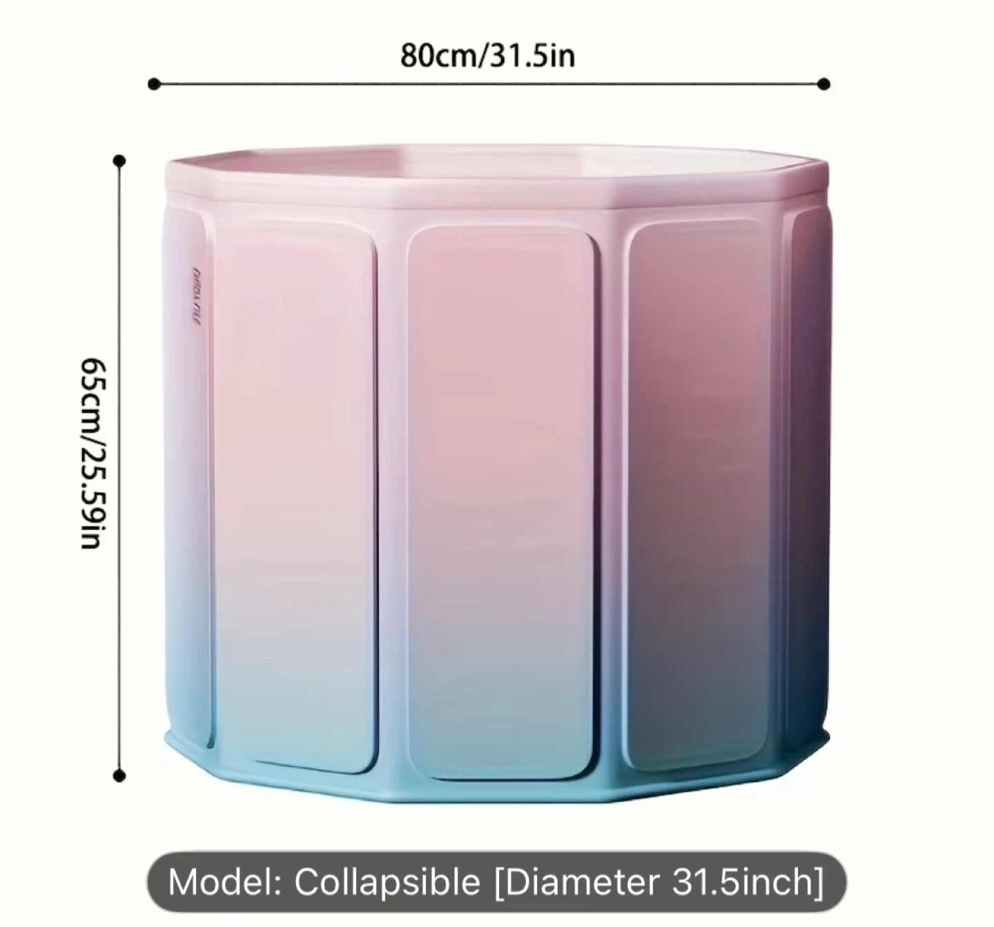 Collapsible Bathtub - 31.5in Diameter