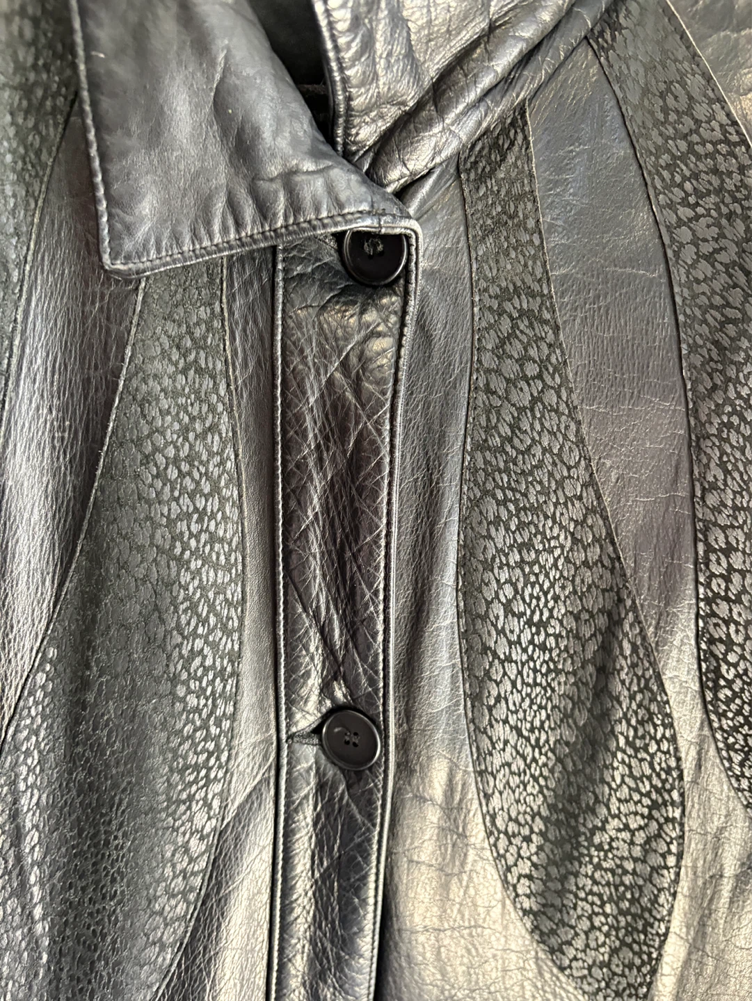 Vintage Genuine Leather Trench Coat - photo 5