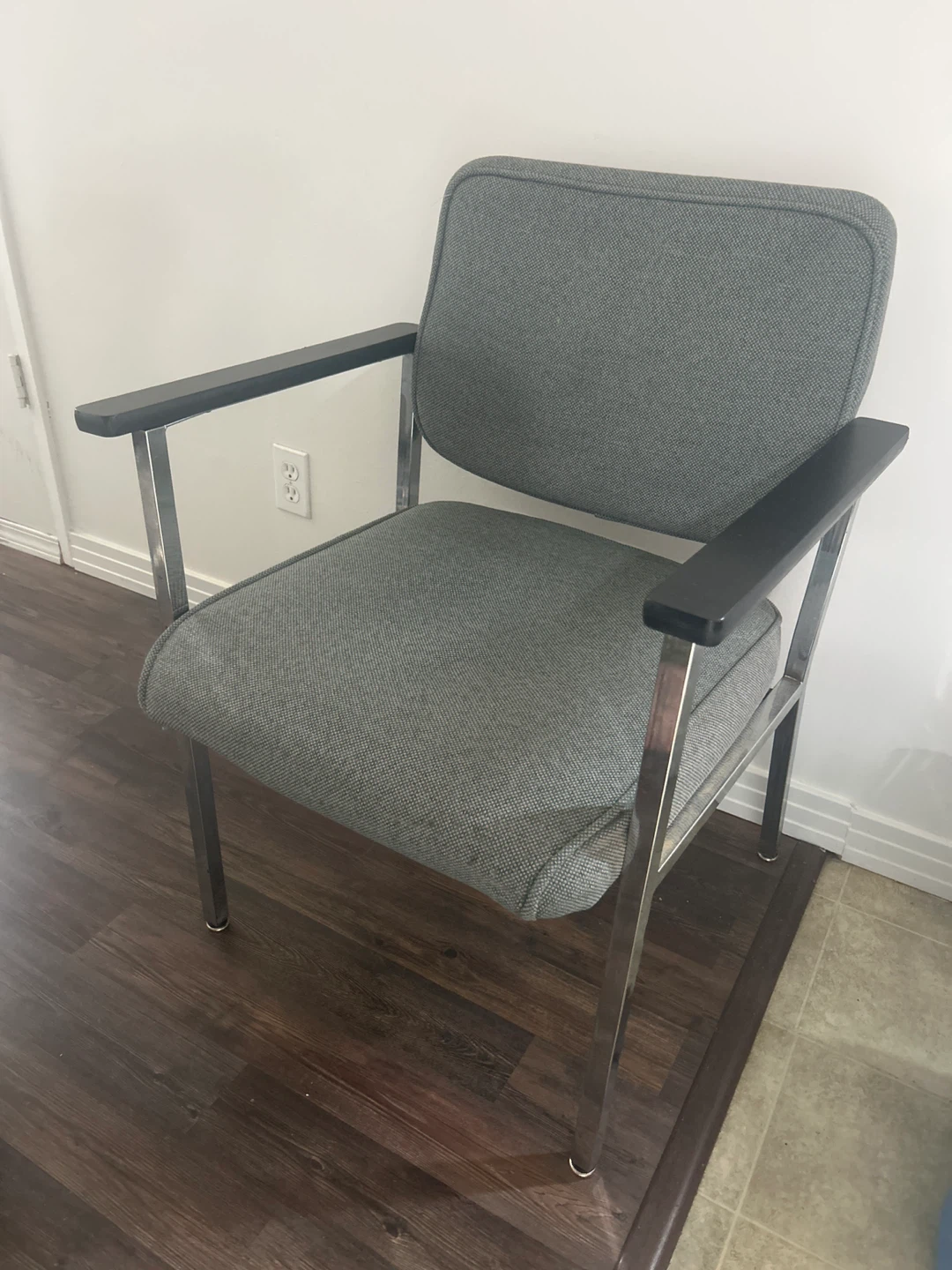 Green Fabric Armchair