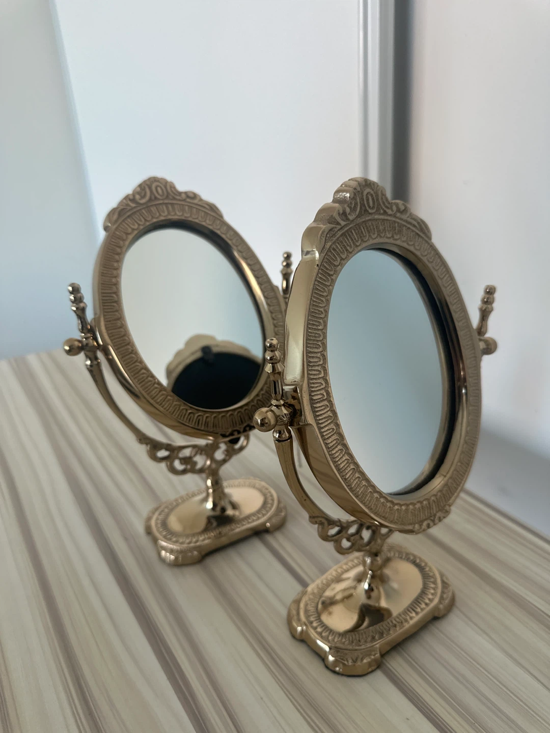 Gold Swivel Vanity Mirror - photo 3