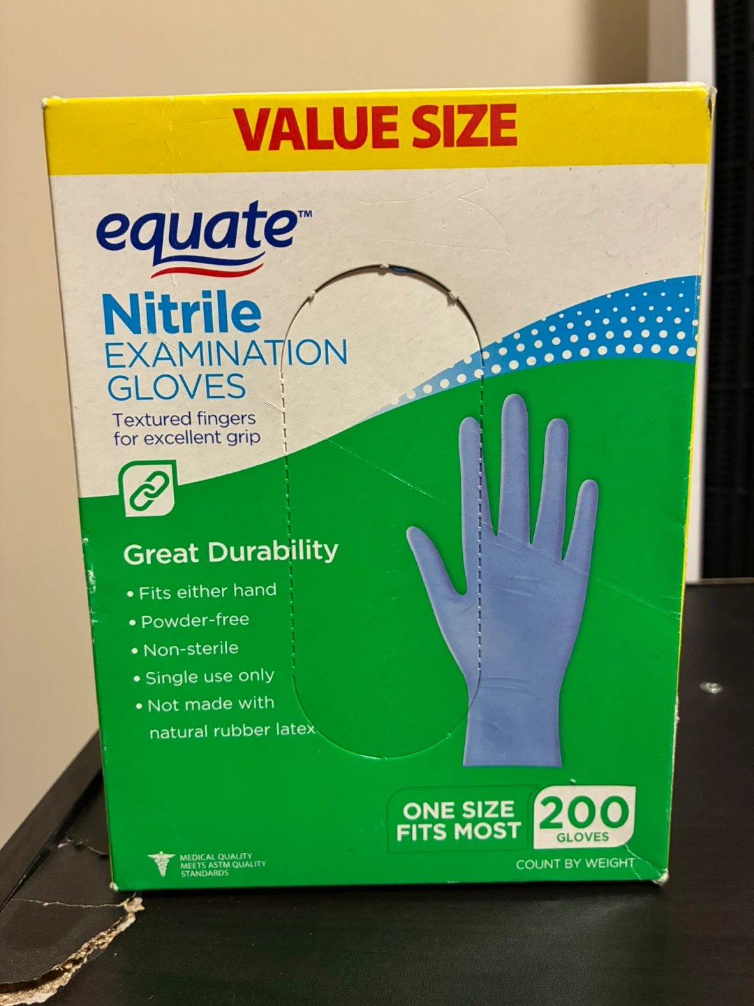 200 Nitrile Gloves, One Size Fits Most,