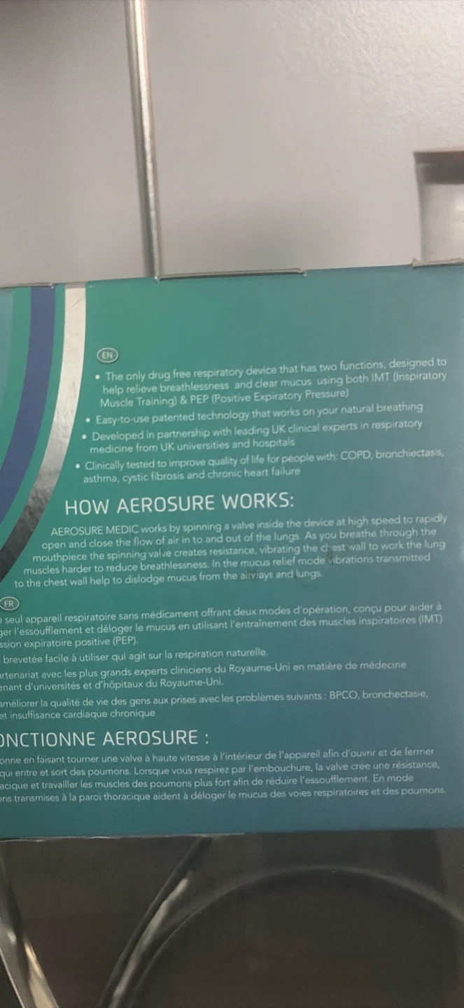 Aerosure Medic+ Respiratory Device - photo 3