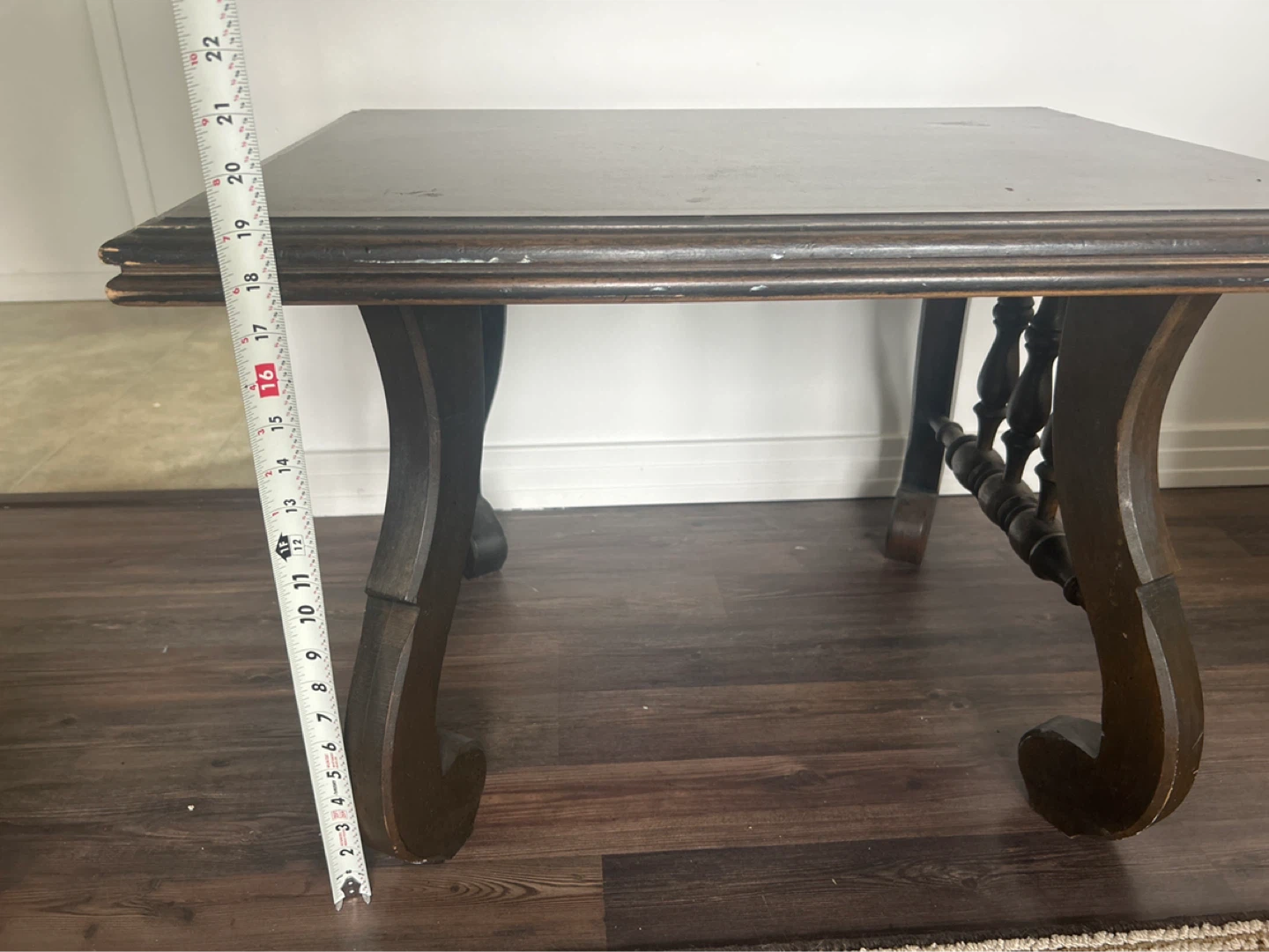 Dark Wood Accent Table - photo 5