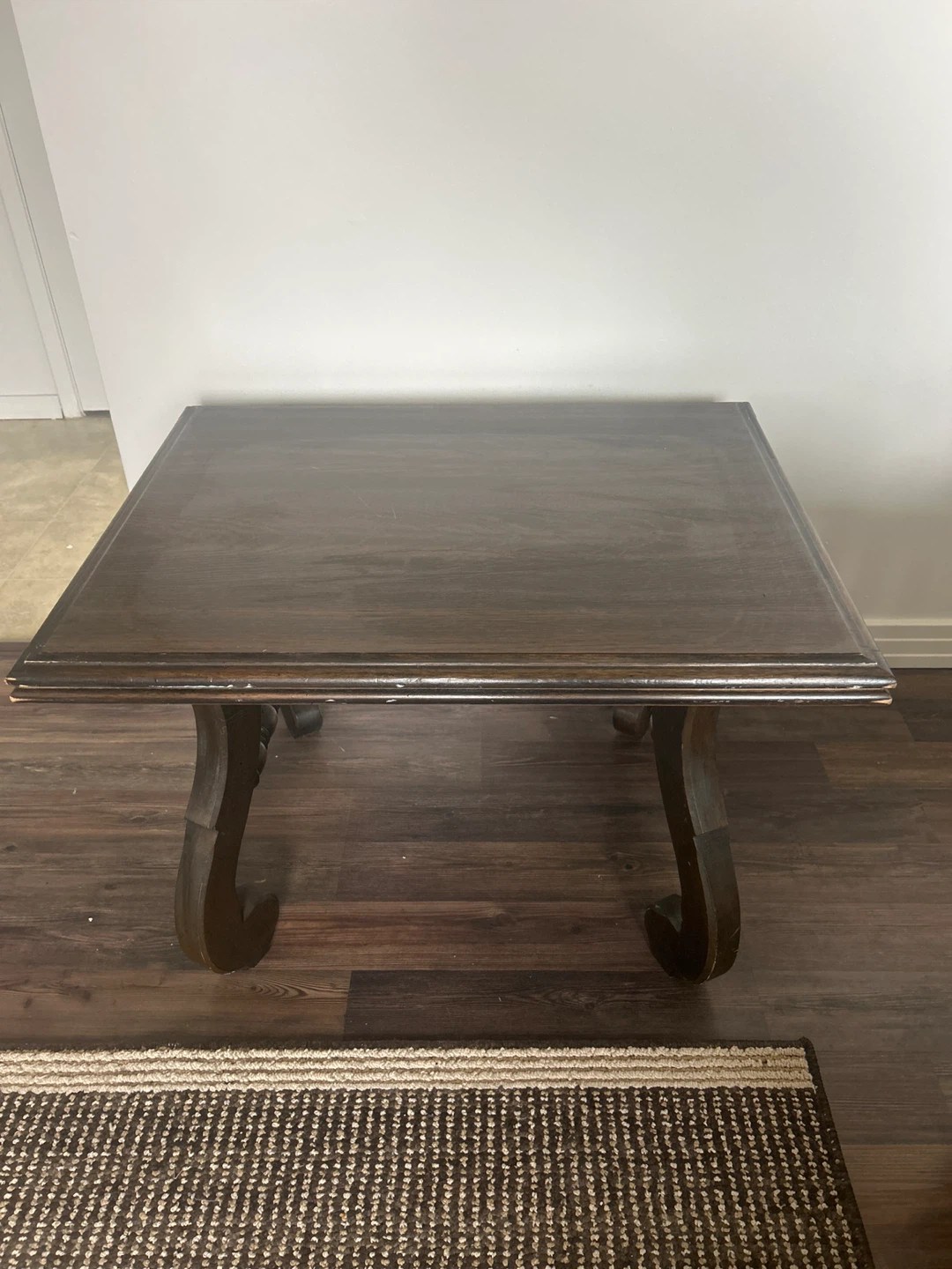 Dark Wood Accent Table - photo 2