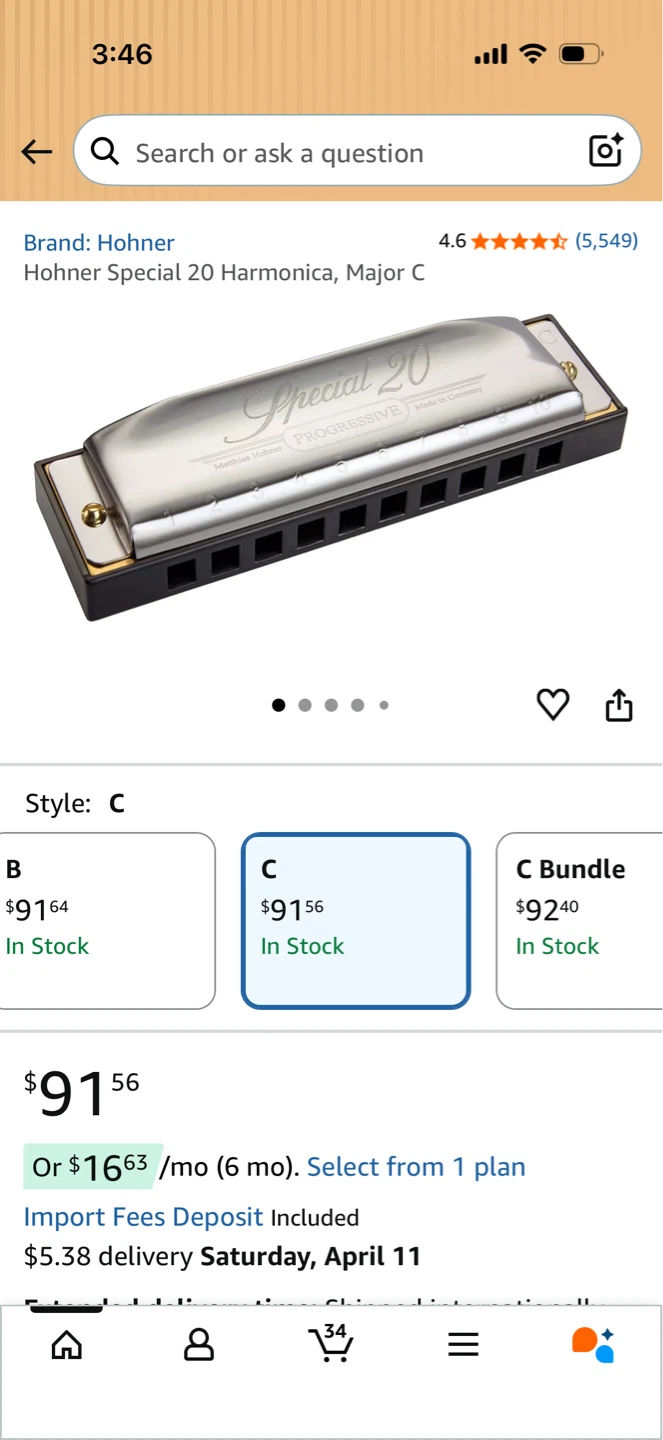 Hohner Silver Star Harmonica M50401 - photo 5