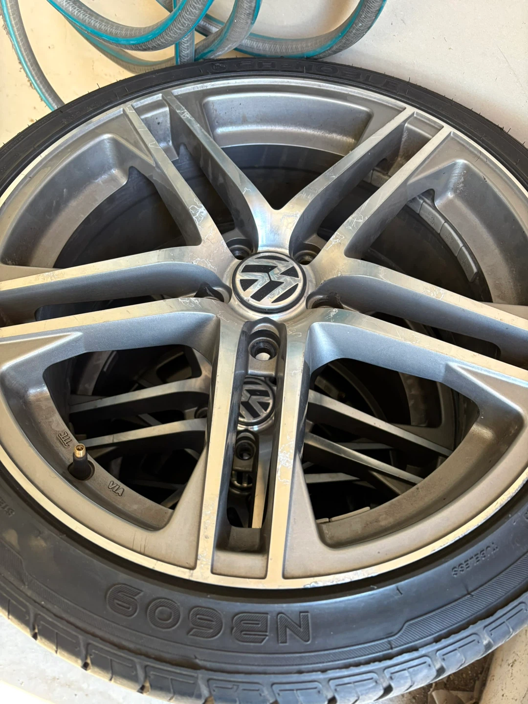 Volkswagen Alloy Wheels and Tires Set