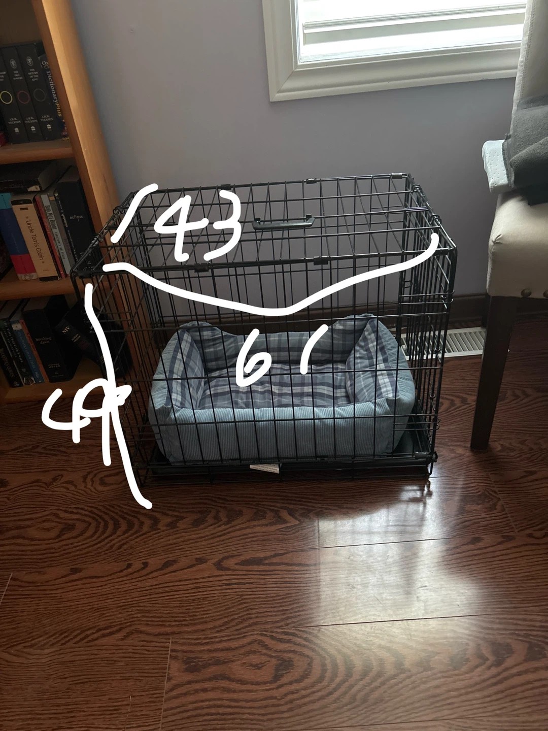 Small-Medium Dog Crate with Bed - photo 2