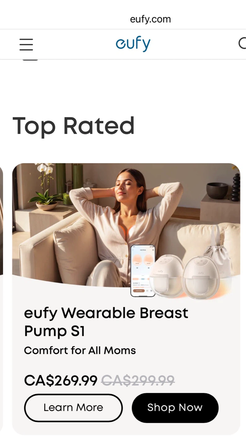 eufy Wearable Breast Pump S1