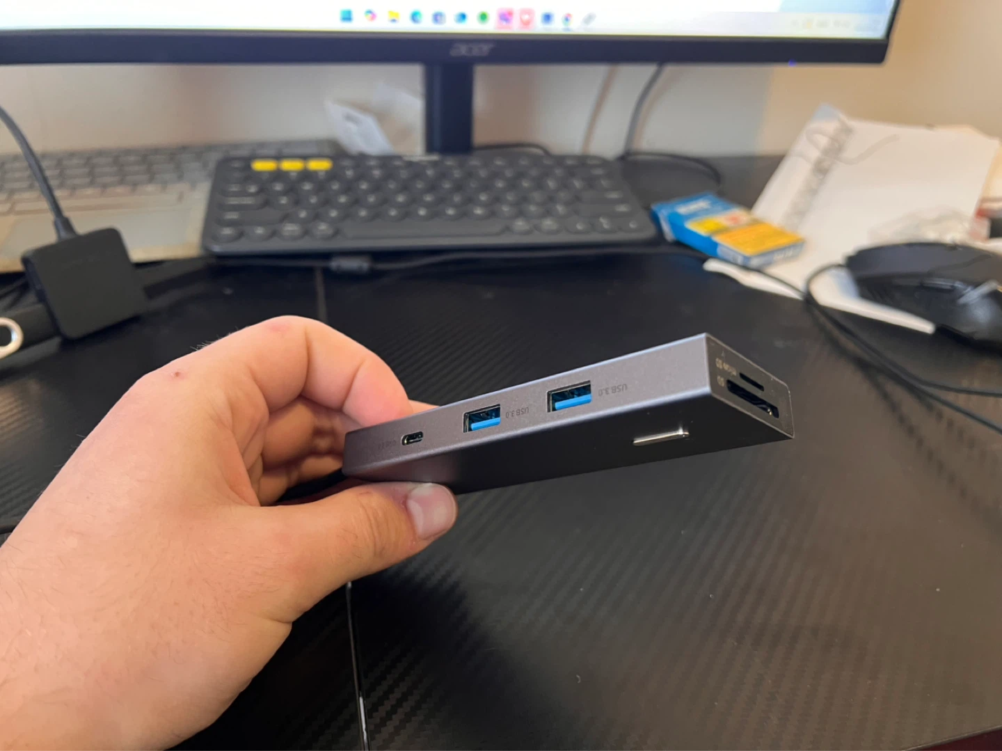 Acer 9-in-1 Dual HDMI USB C Hub - photo 2