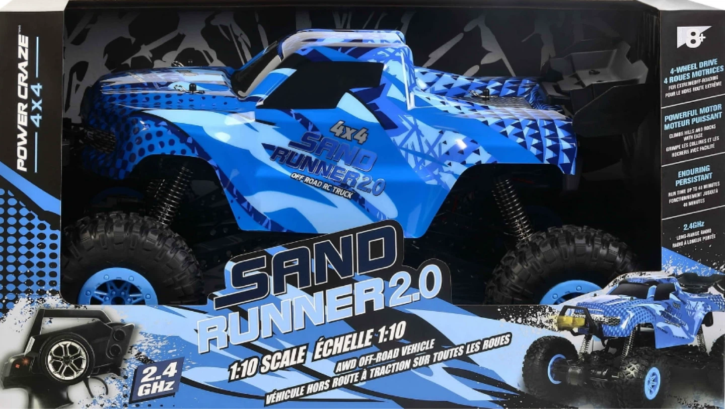 Power Craze Sand Runner 2.0 RC Off-Road Truck 1:10 Scale
