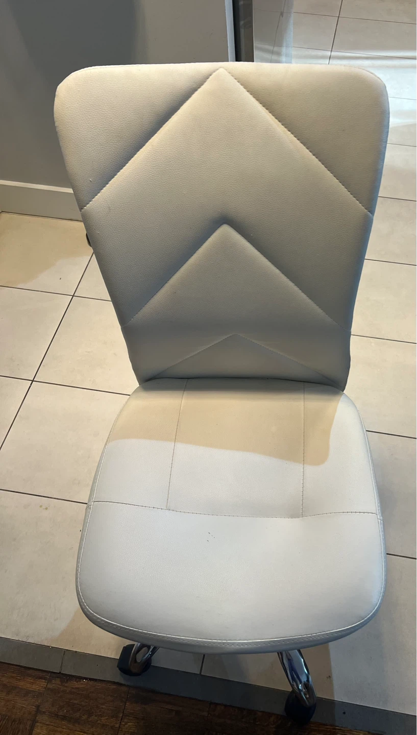 Light Grey Faux Leather Office Chair