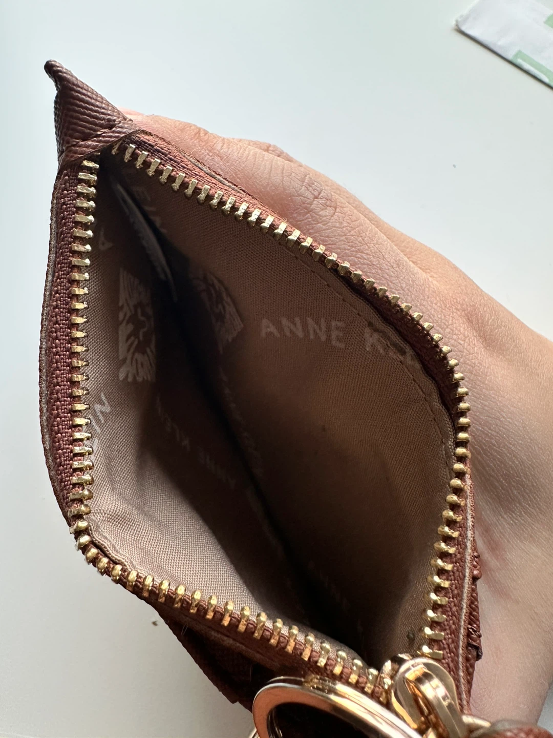 Anne Klein Brown Card Holder with Wrist Strap - photo 3