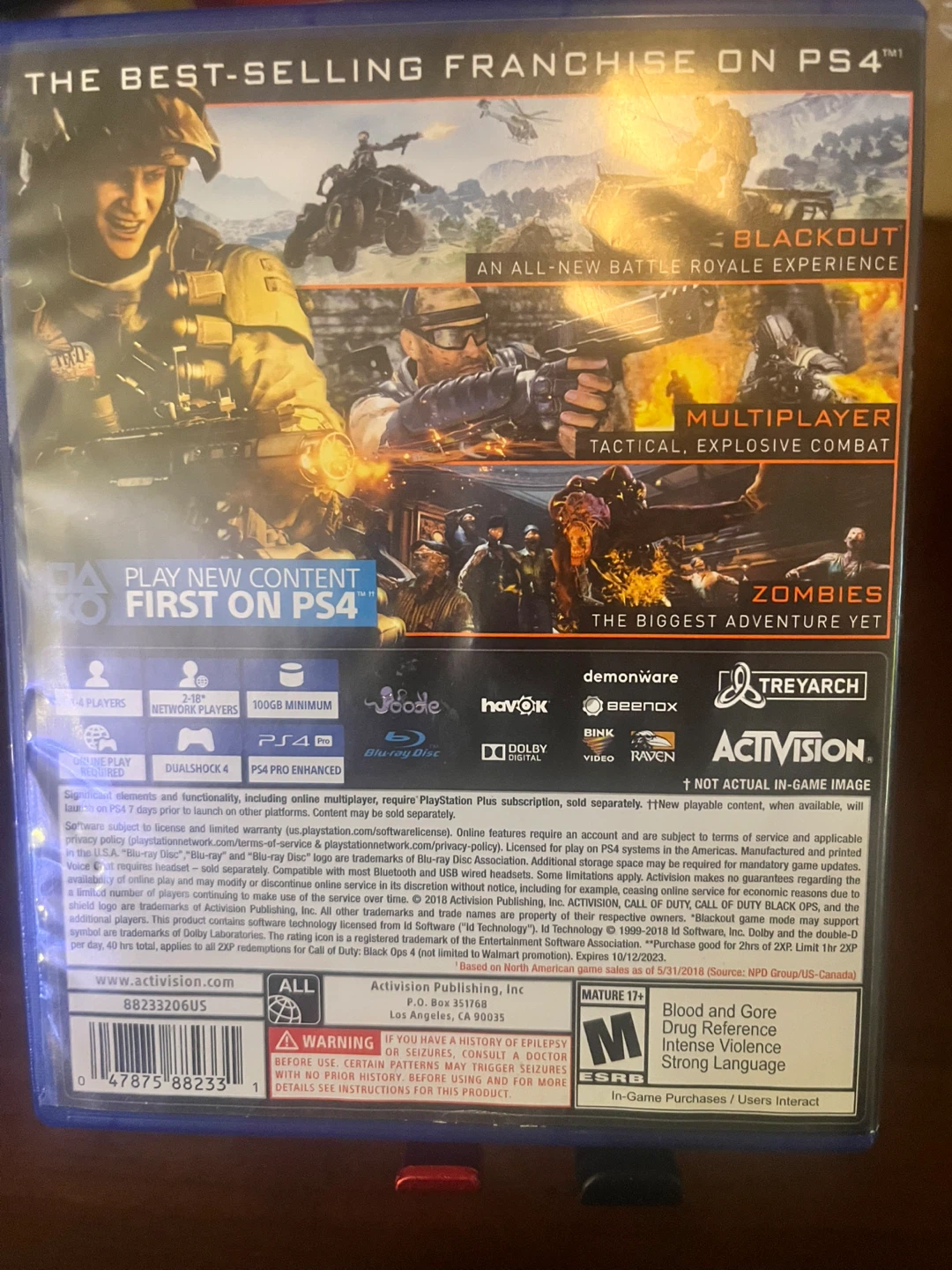 Call of Duty: Black Ops 4 PS4 Game - photo 2