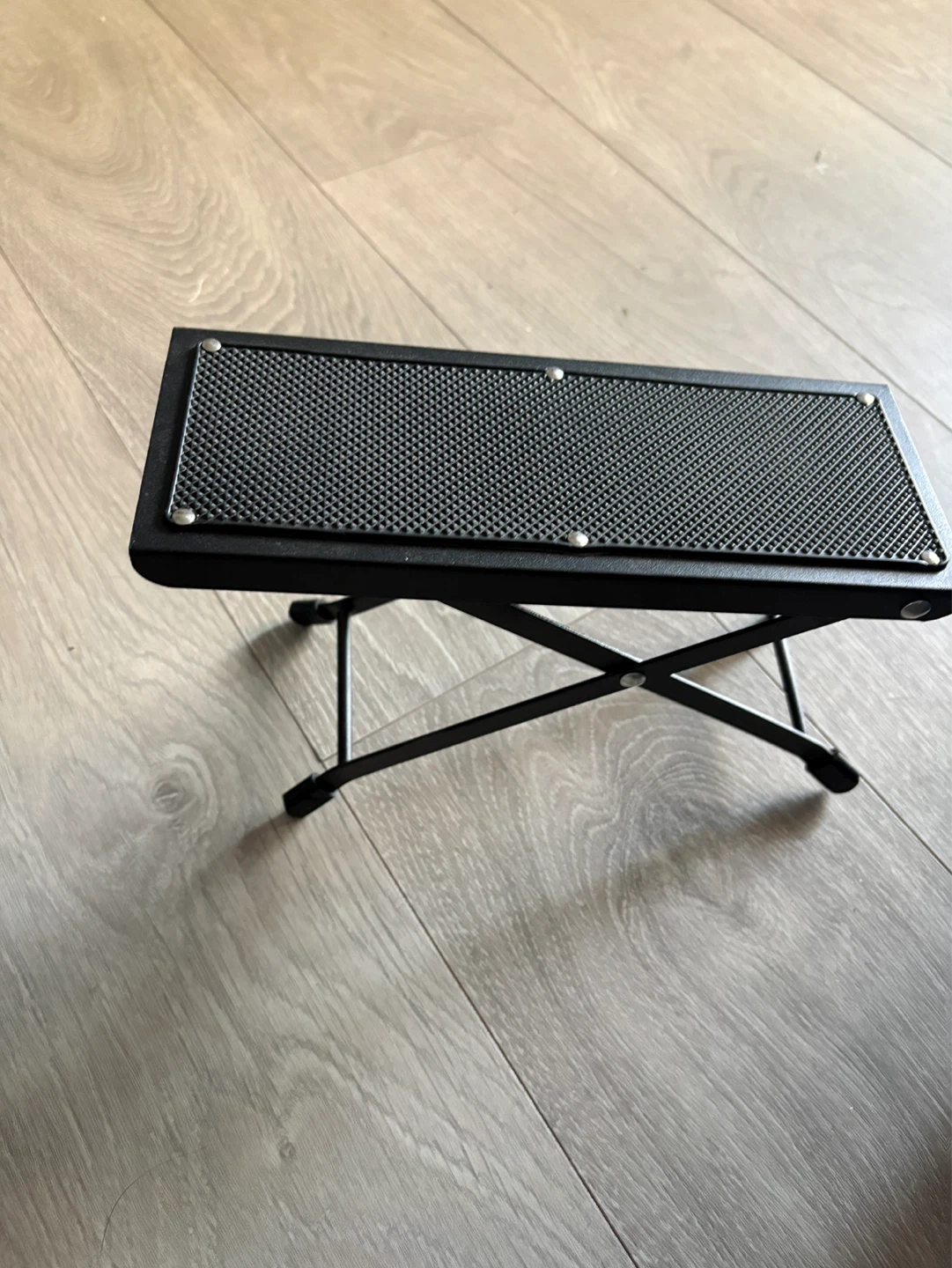 Black Metal Guitar Foot Rest